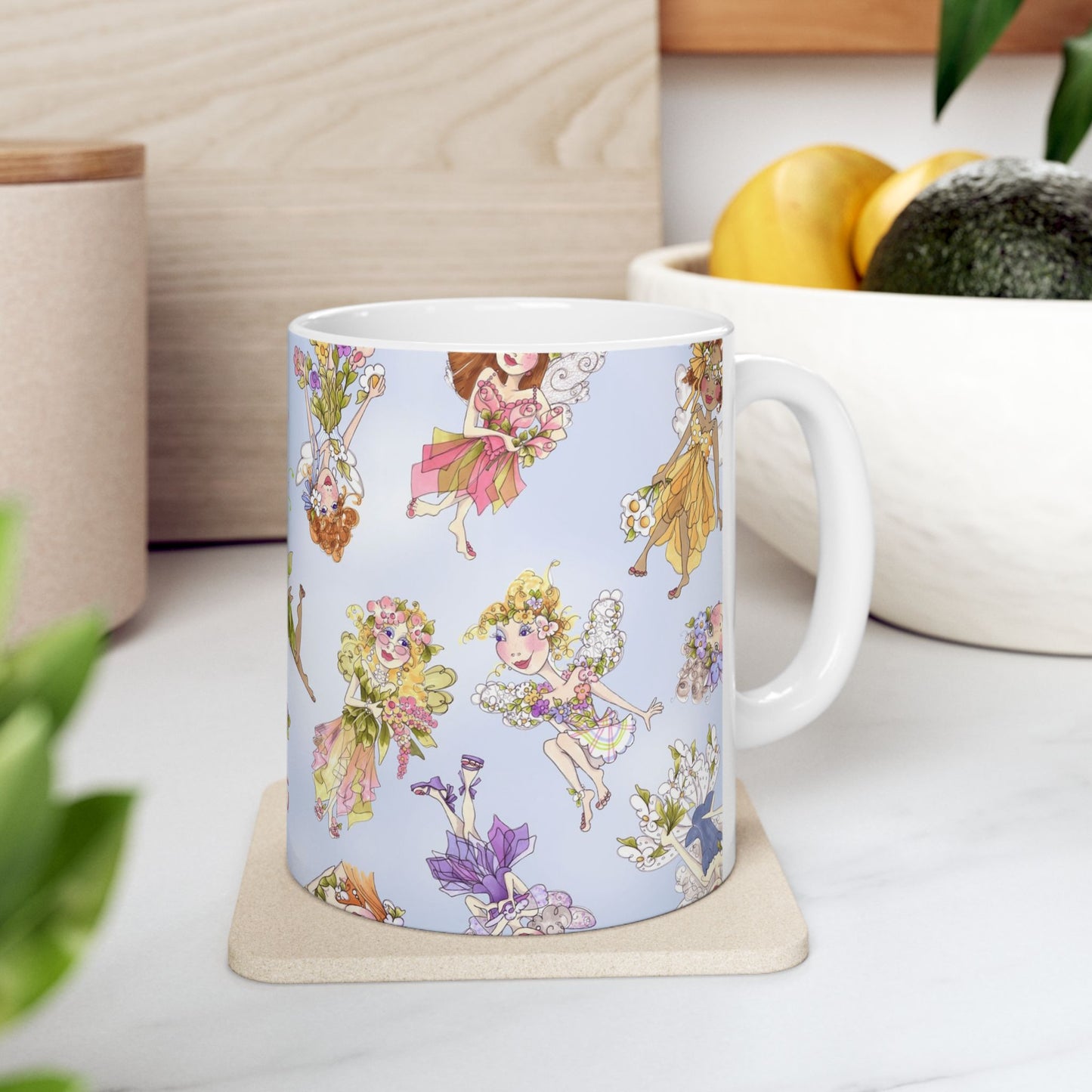 Fairies Afloat Blue Cup