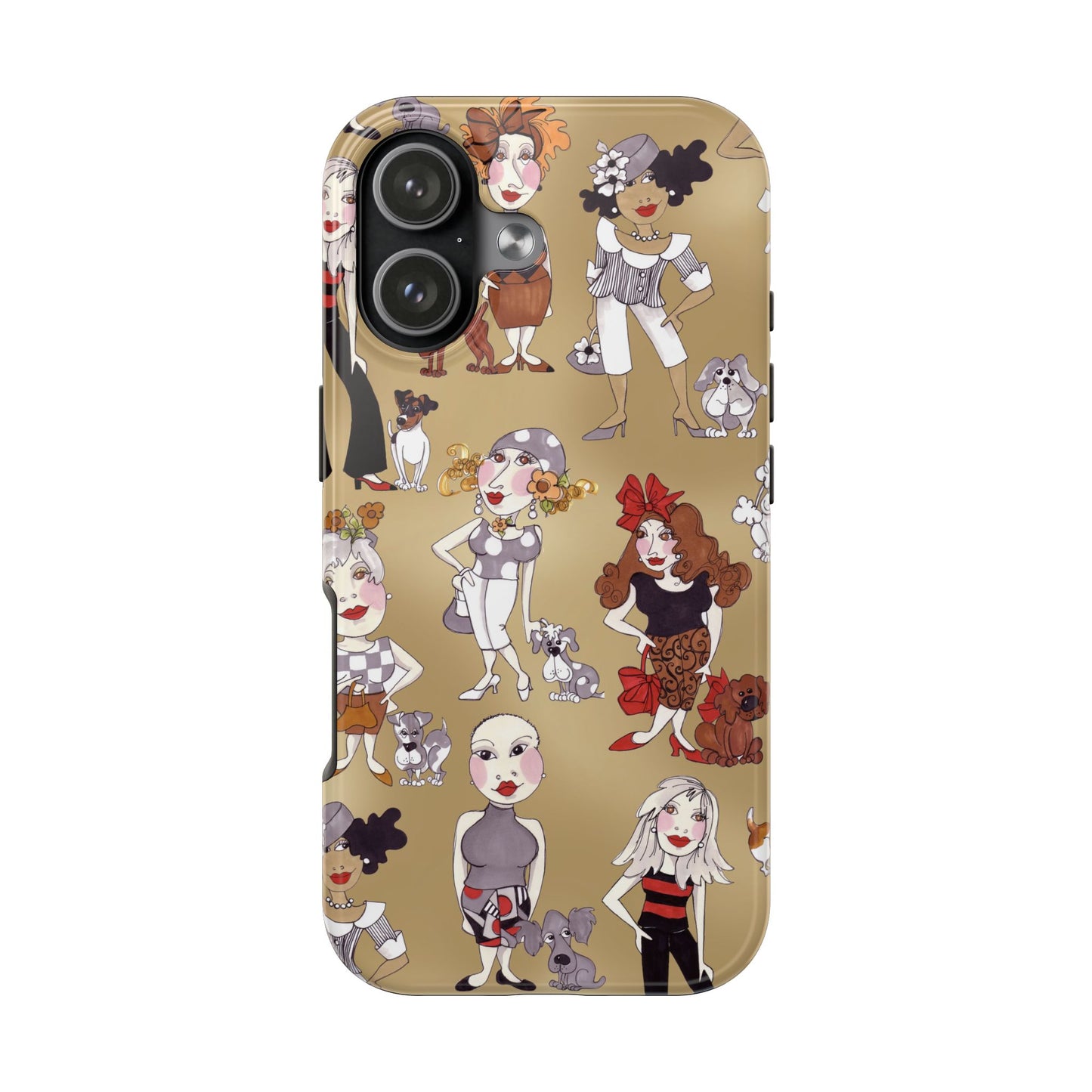 Dog Ladies Tan Phone Case
