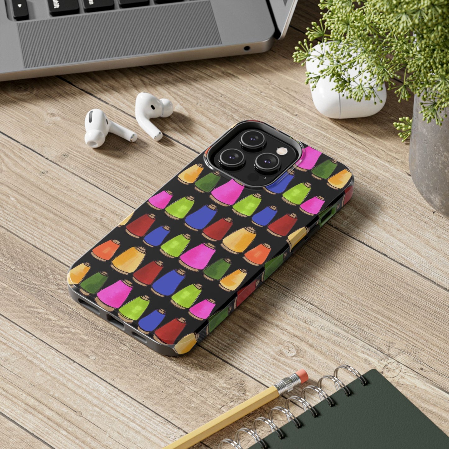 Coneiferous Black / Multi Phone Case