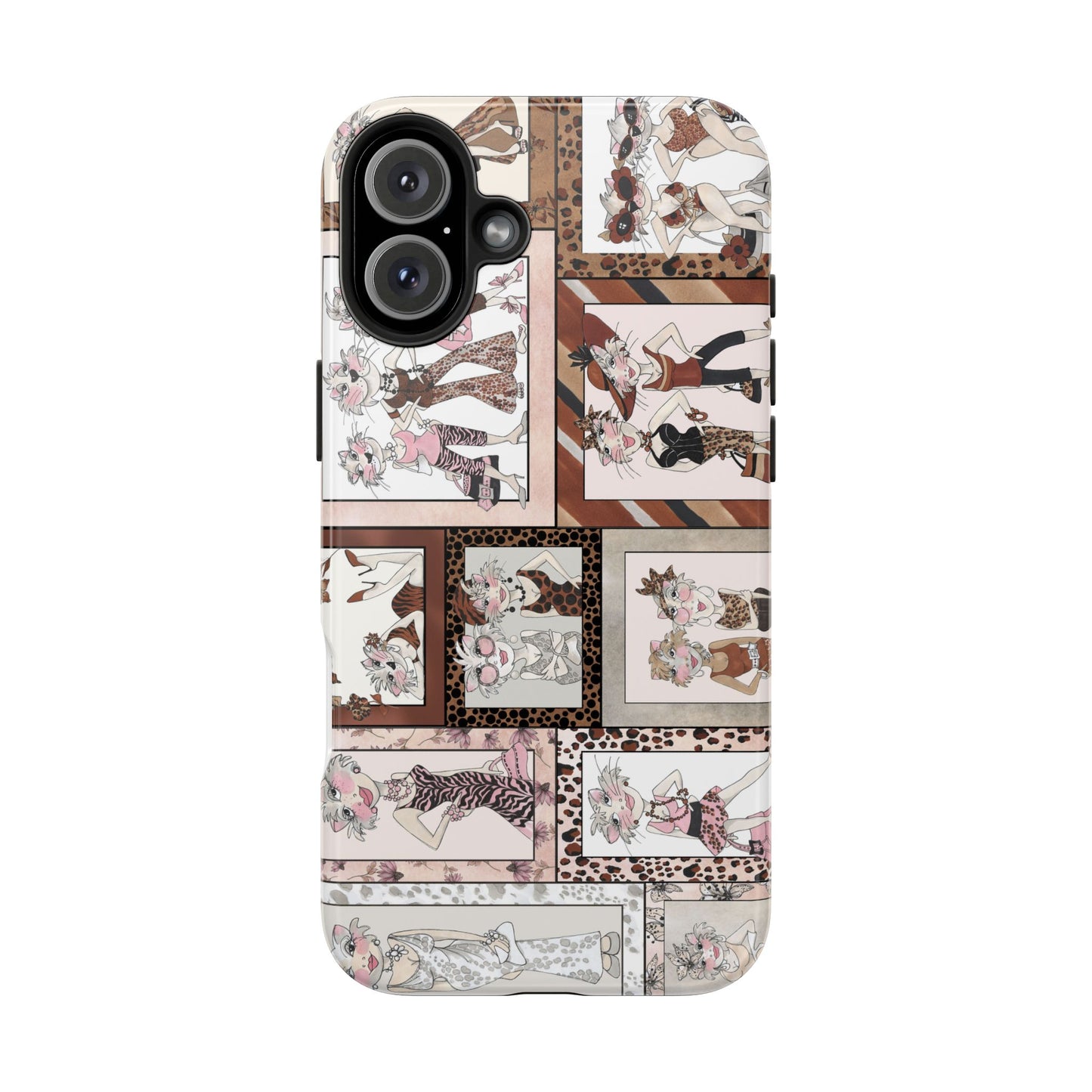 Wild Cat Woman Phone Case