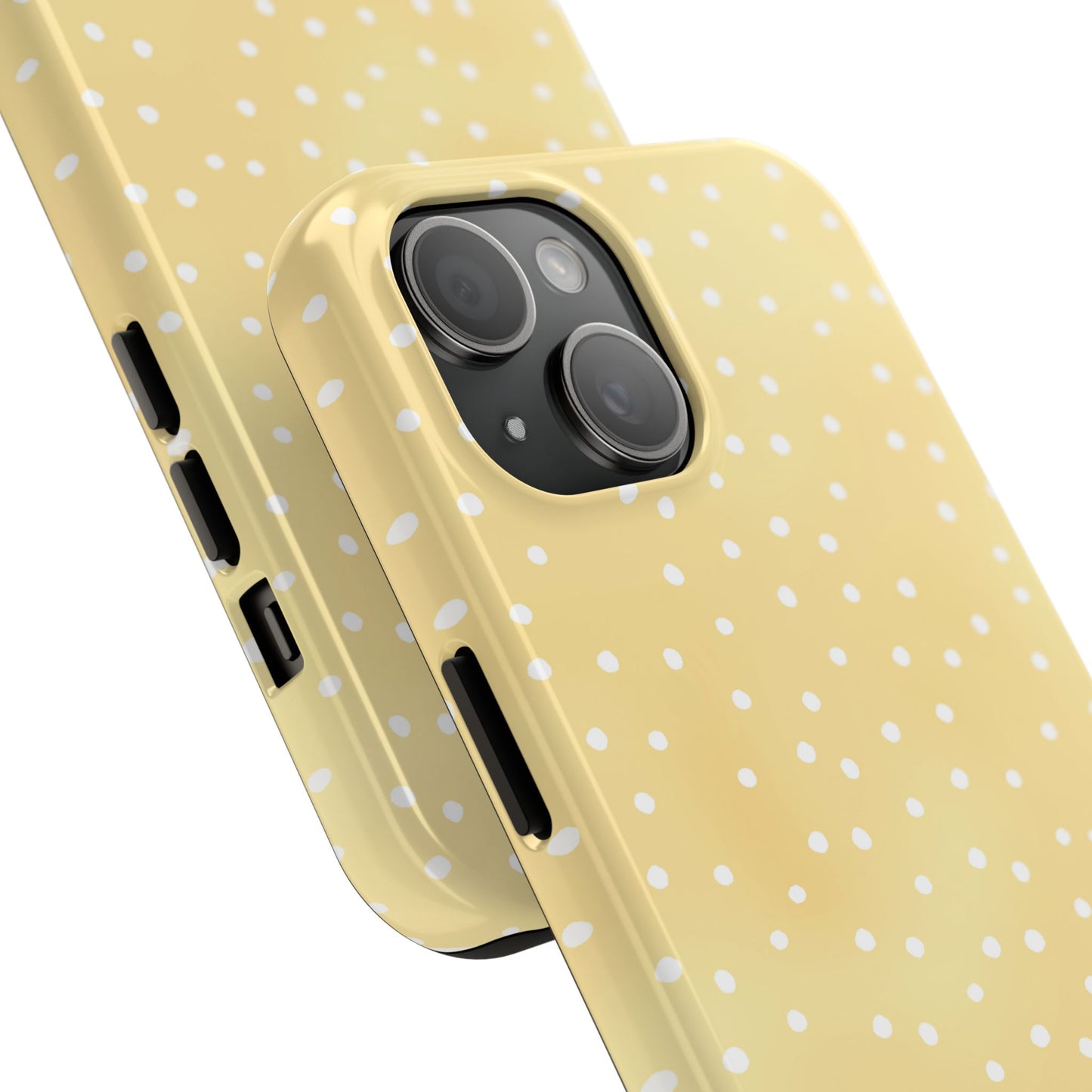 Petite Dots Sunshine / White Phone Case
