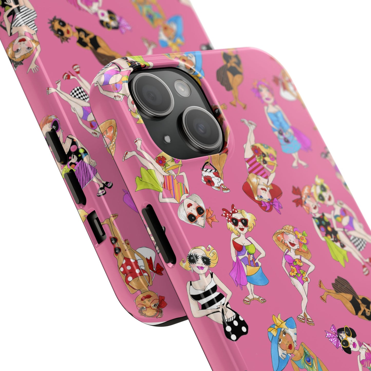 Tossed Beauties Pink Phone Case