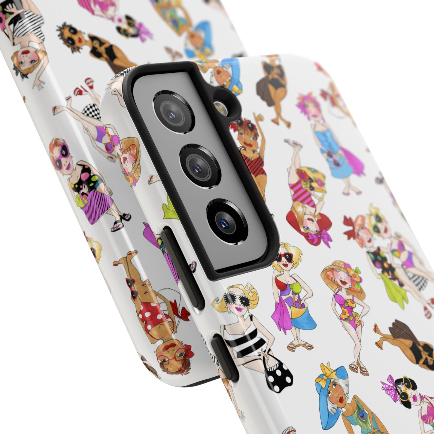 Tossed Beauties White Phone Case