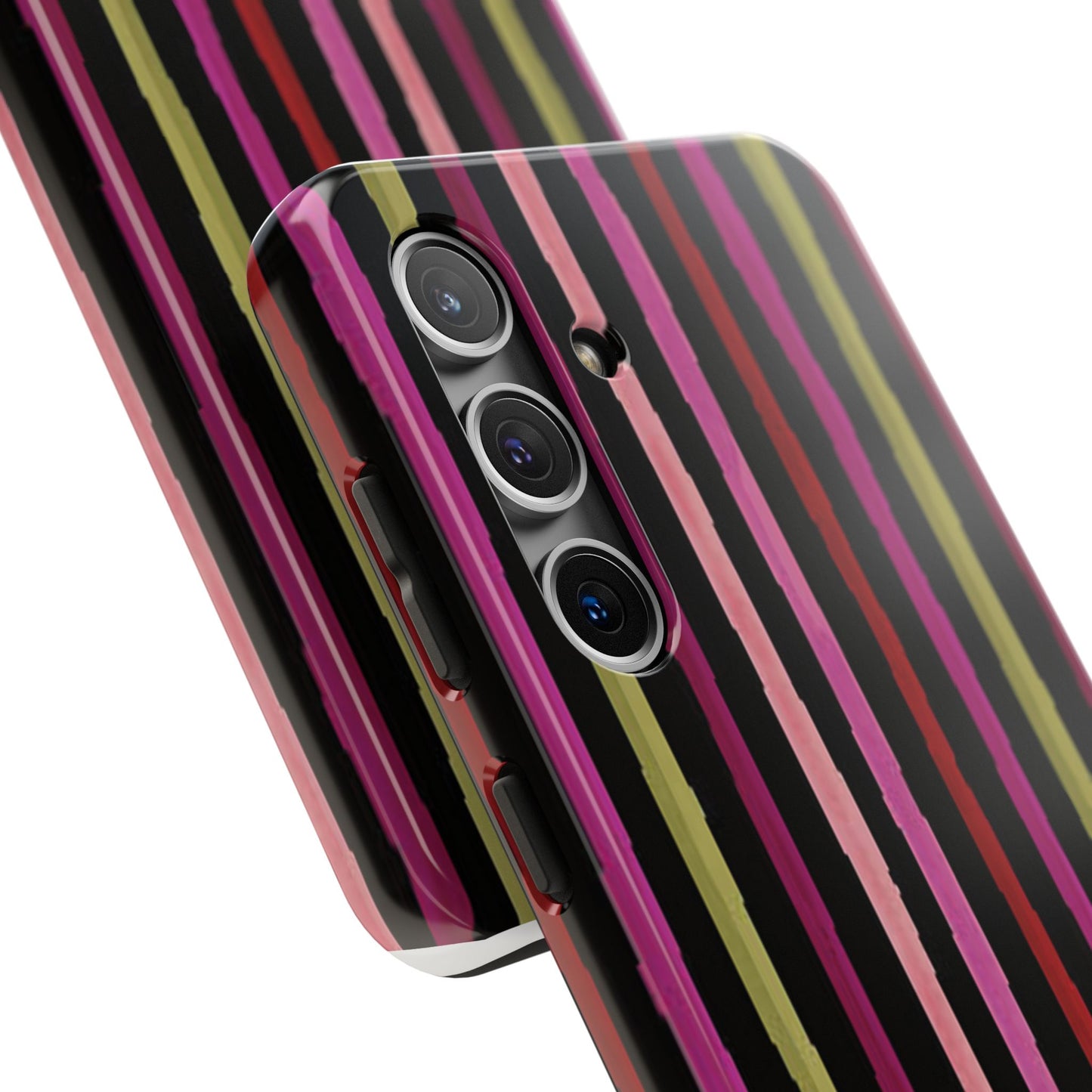Garden Stripe Black Phone Case