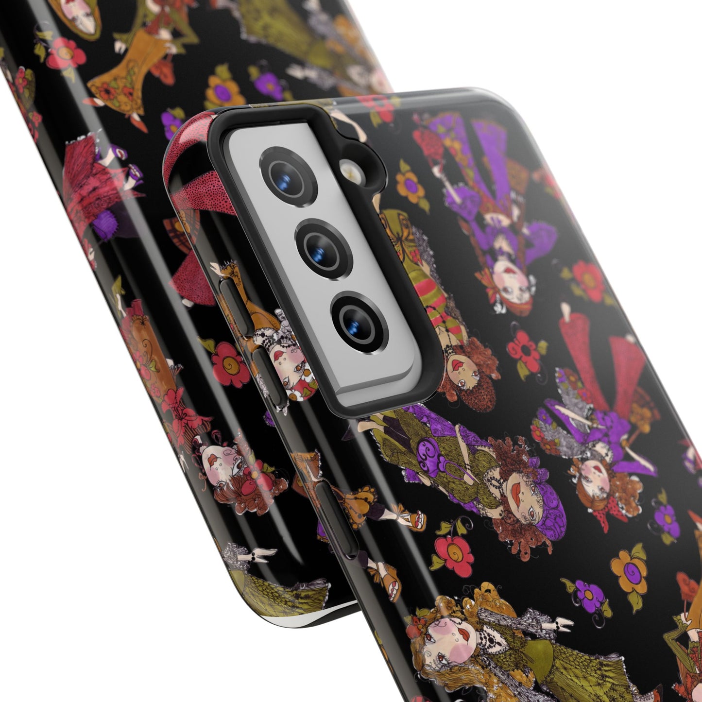 Tossed Gypsies Black Phone Case