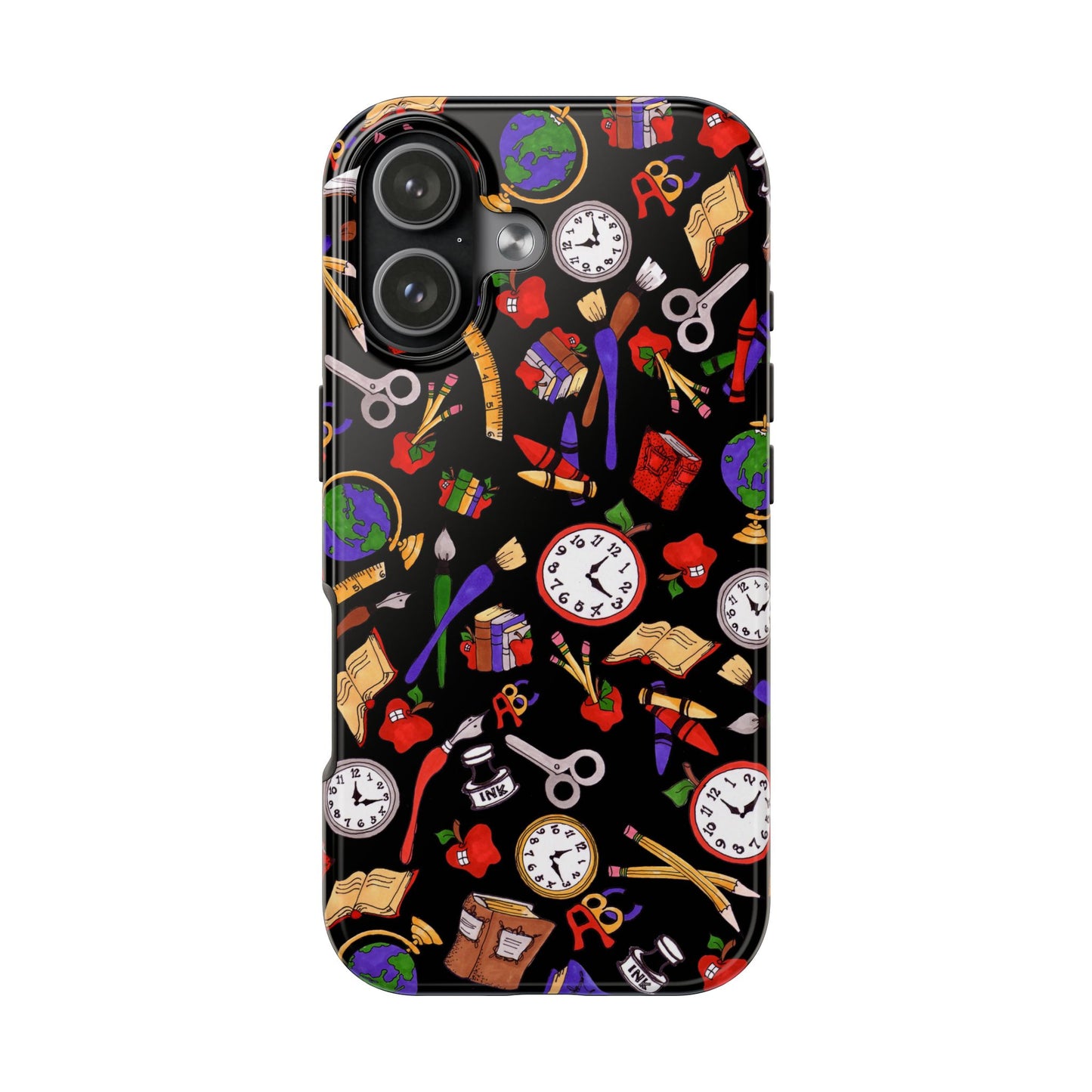 School Stuff Black Phone Case