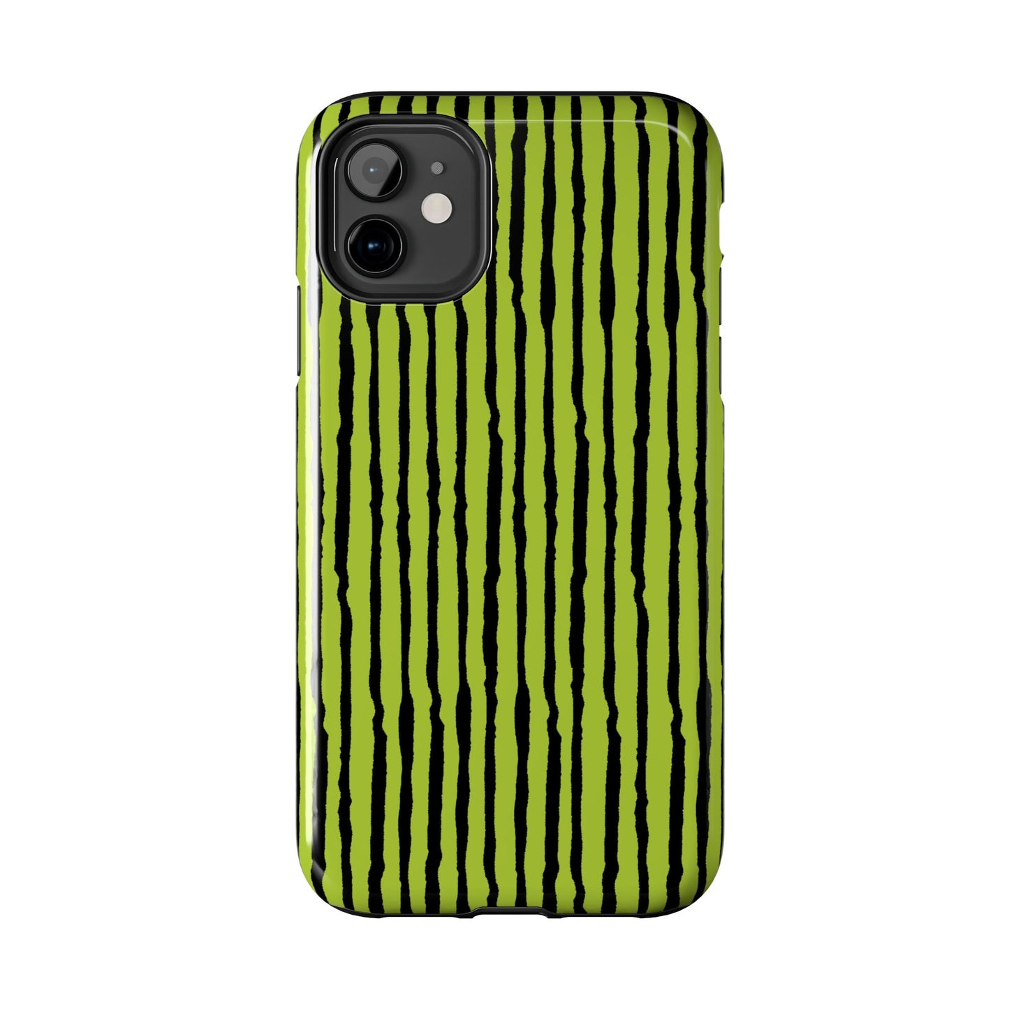 Sorta Stripe Green / Black Phone Case