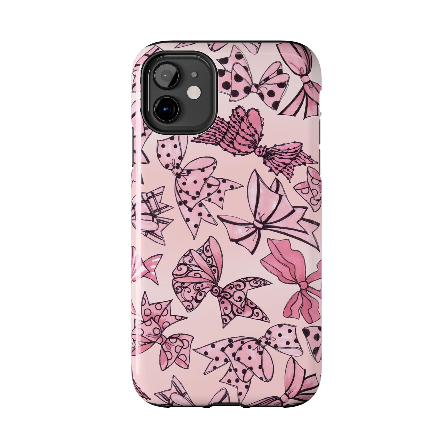 Blushing Bows Pink Sky Phone Case