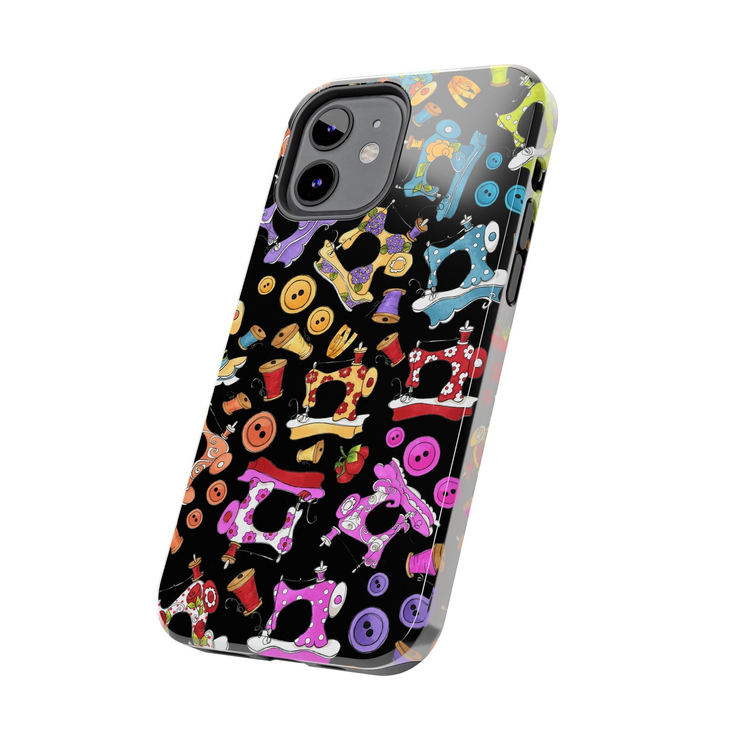 Sew Assorted Black Phone Case