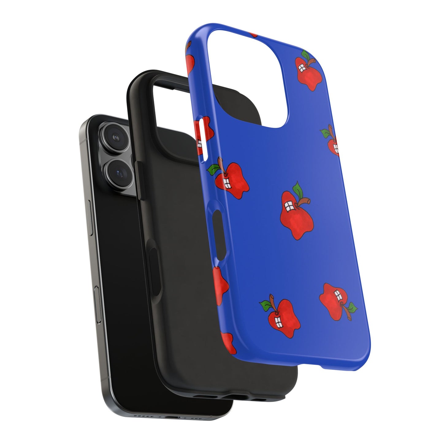 Flying Apples Blue Phone Case