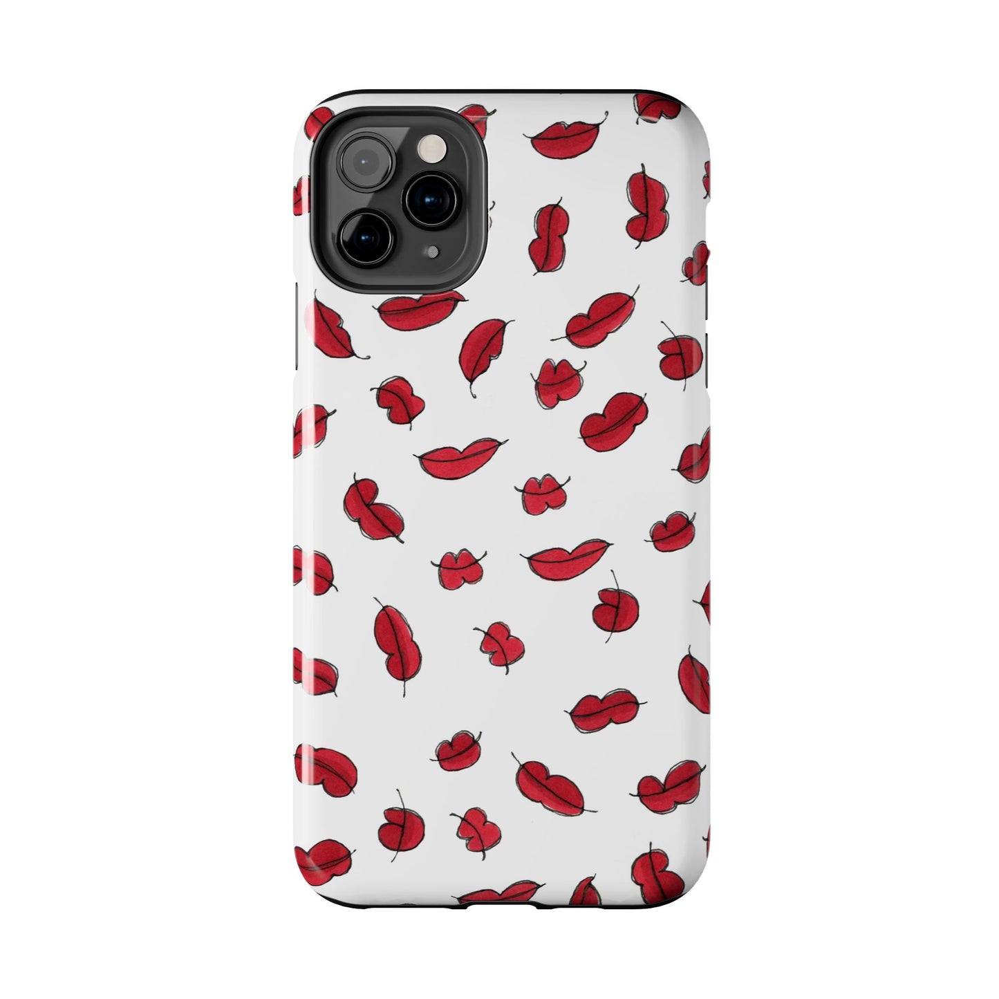 Lotsa Lips White Phone Case