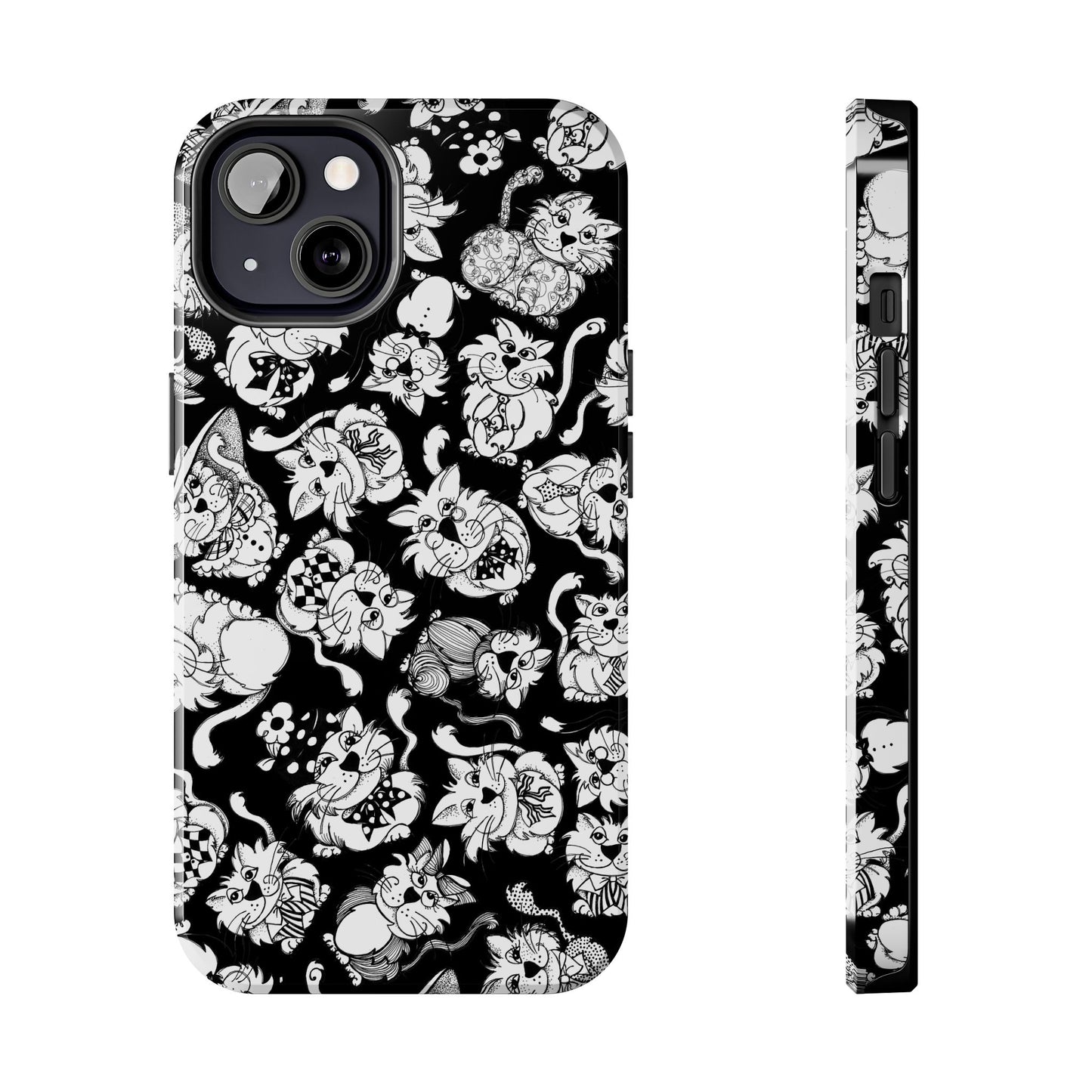 So Kitties Tossed Black Phone Case