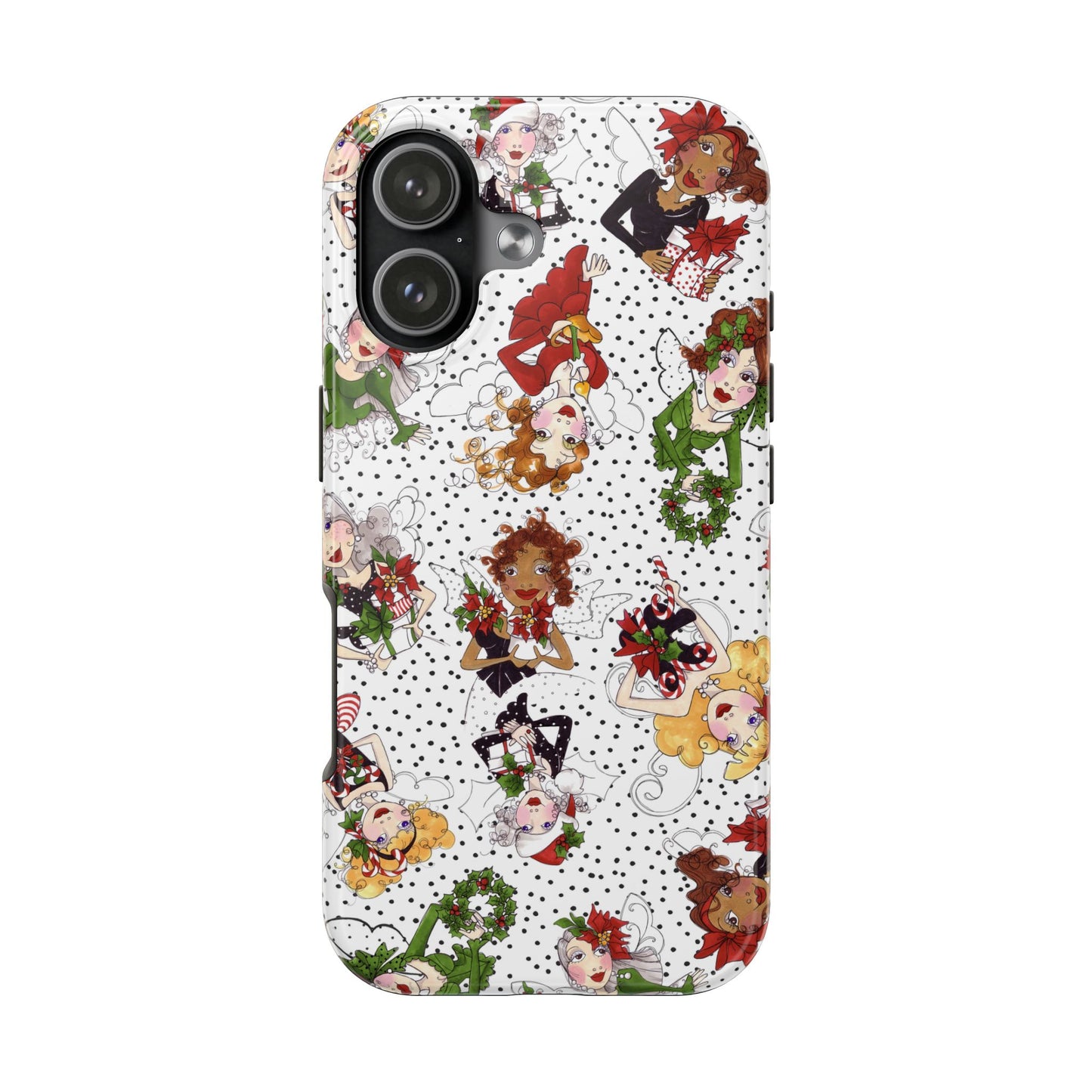 Fairy Toss White / Black Phone Case