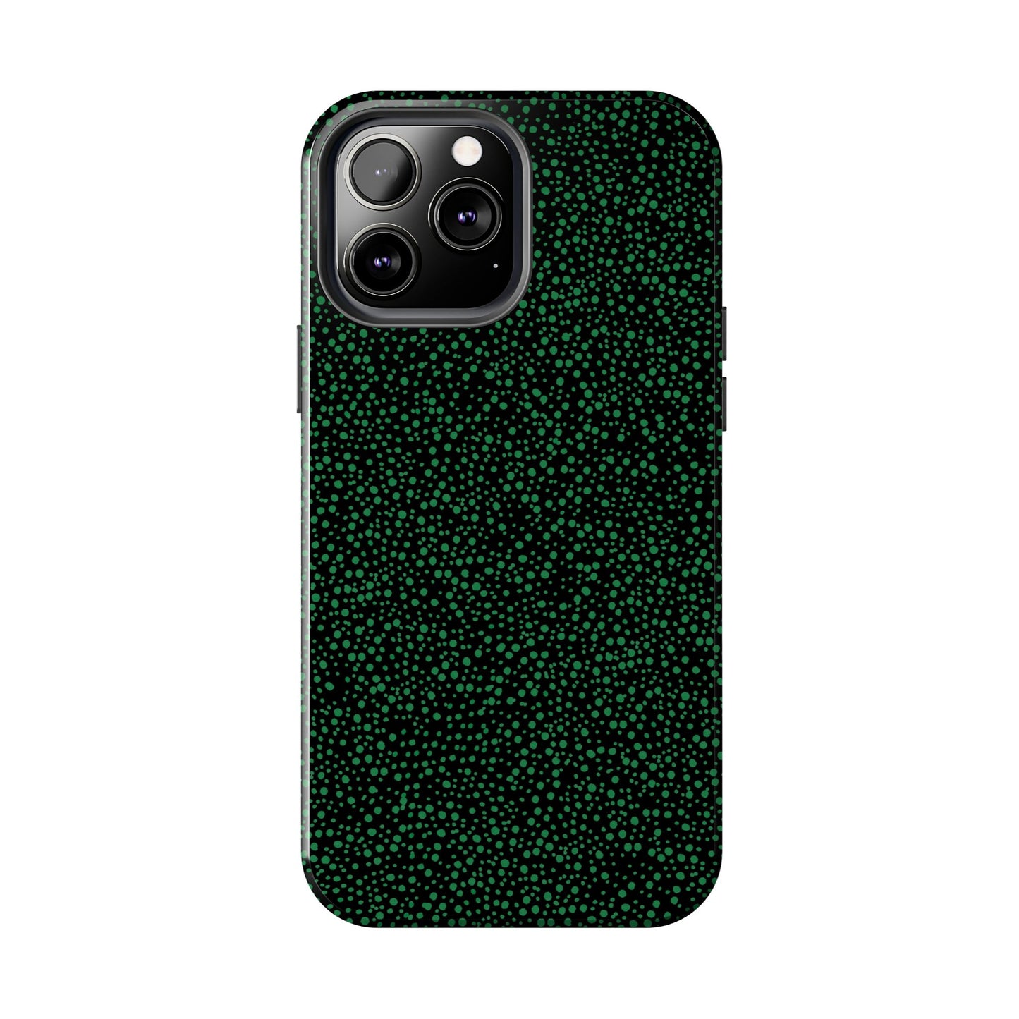 Confetti Black / Green Phone Case