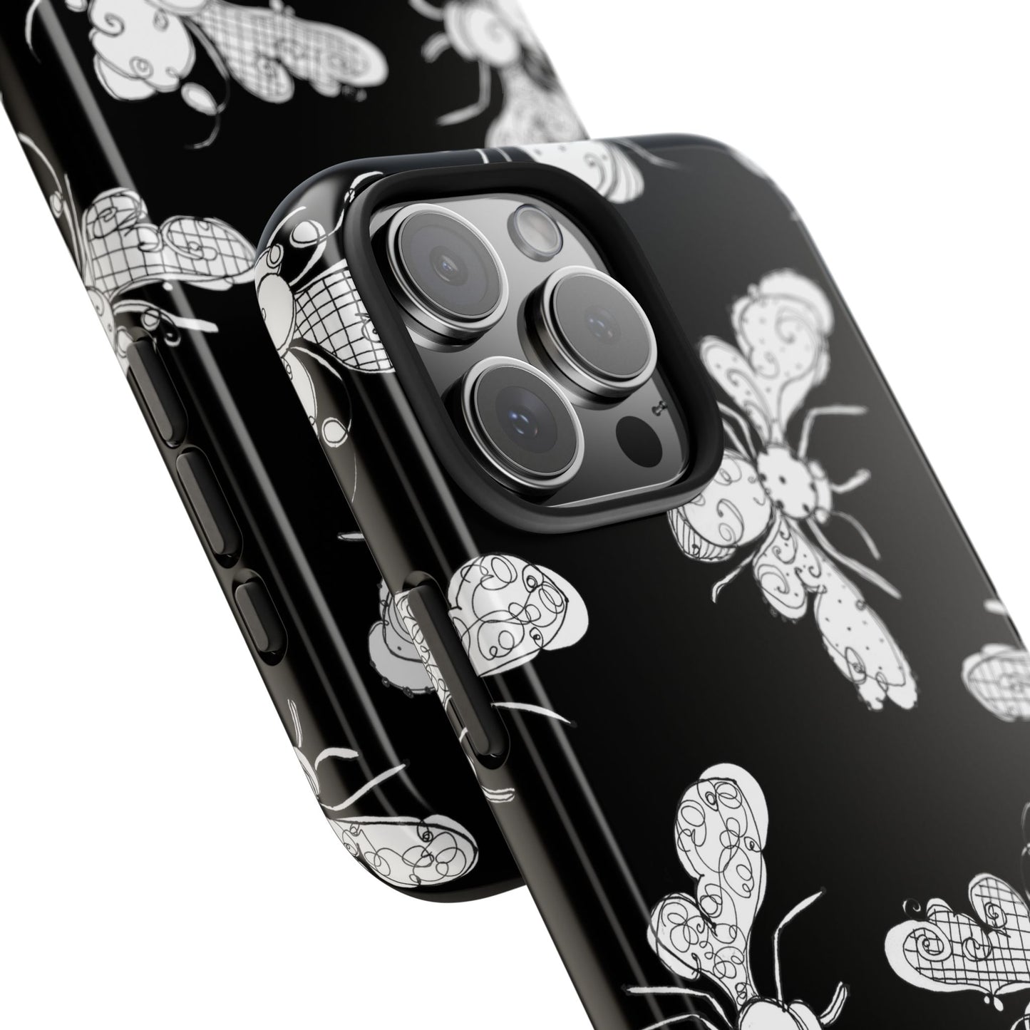 Busy Bee Black Phone Case