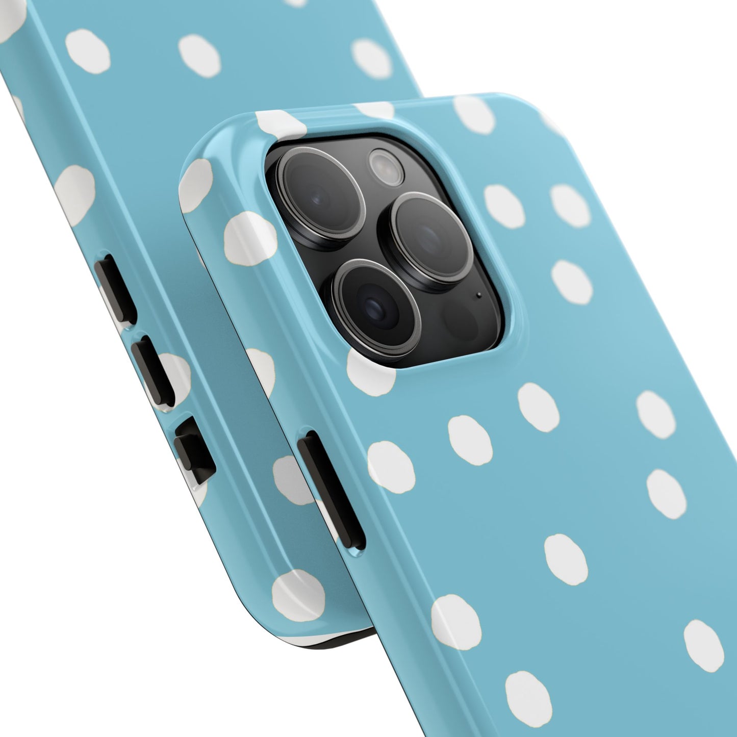 Jumbo Dots Turquoise / White Phone Case