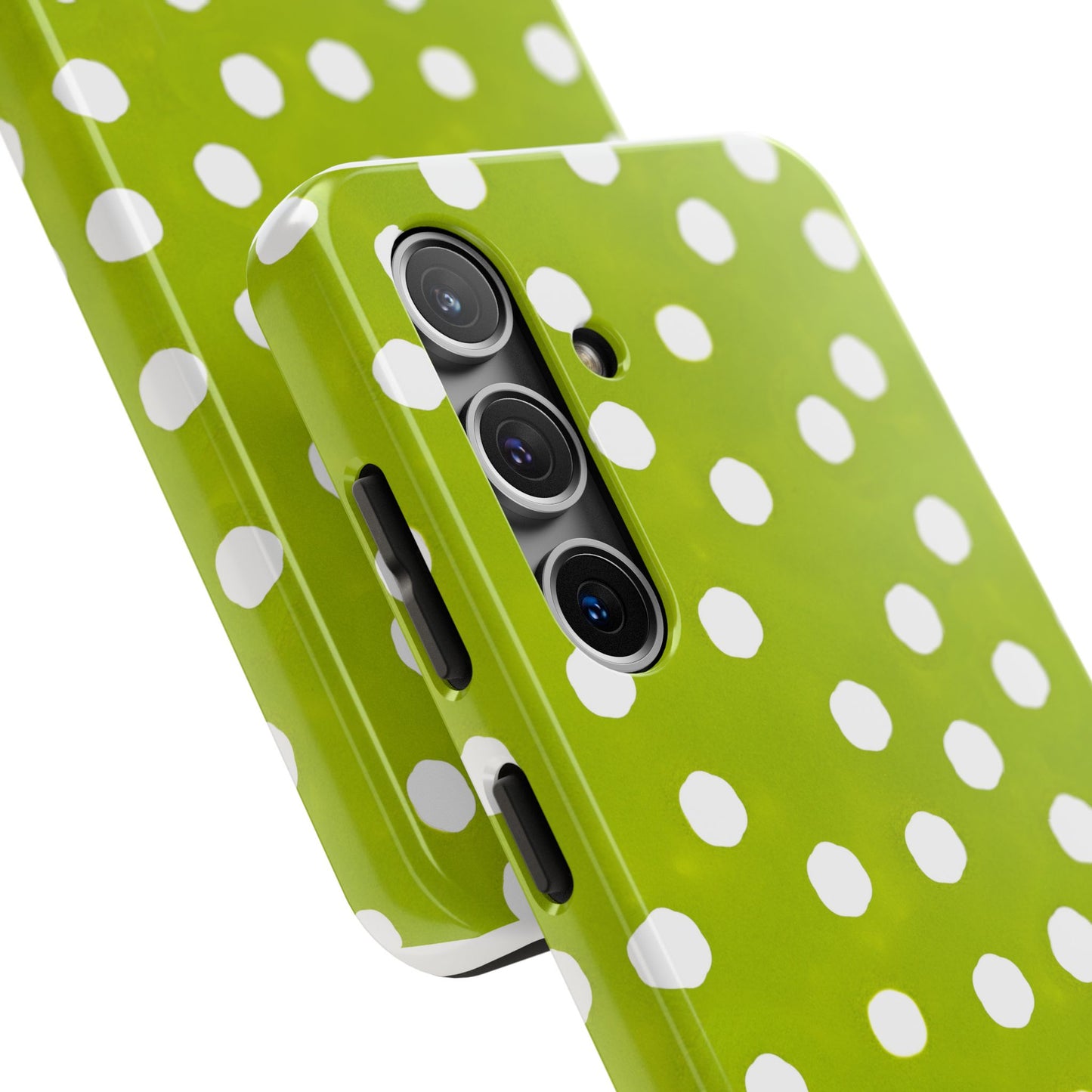 Jumbo Dots Green / White Phone Case