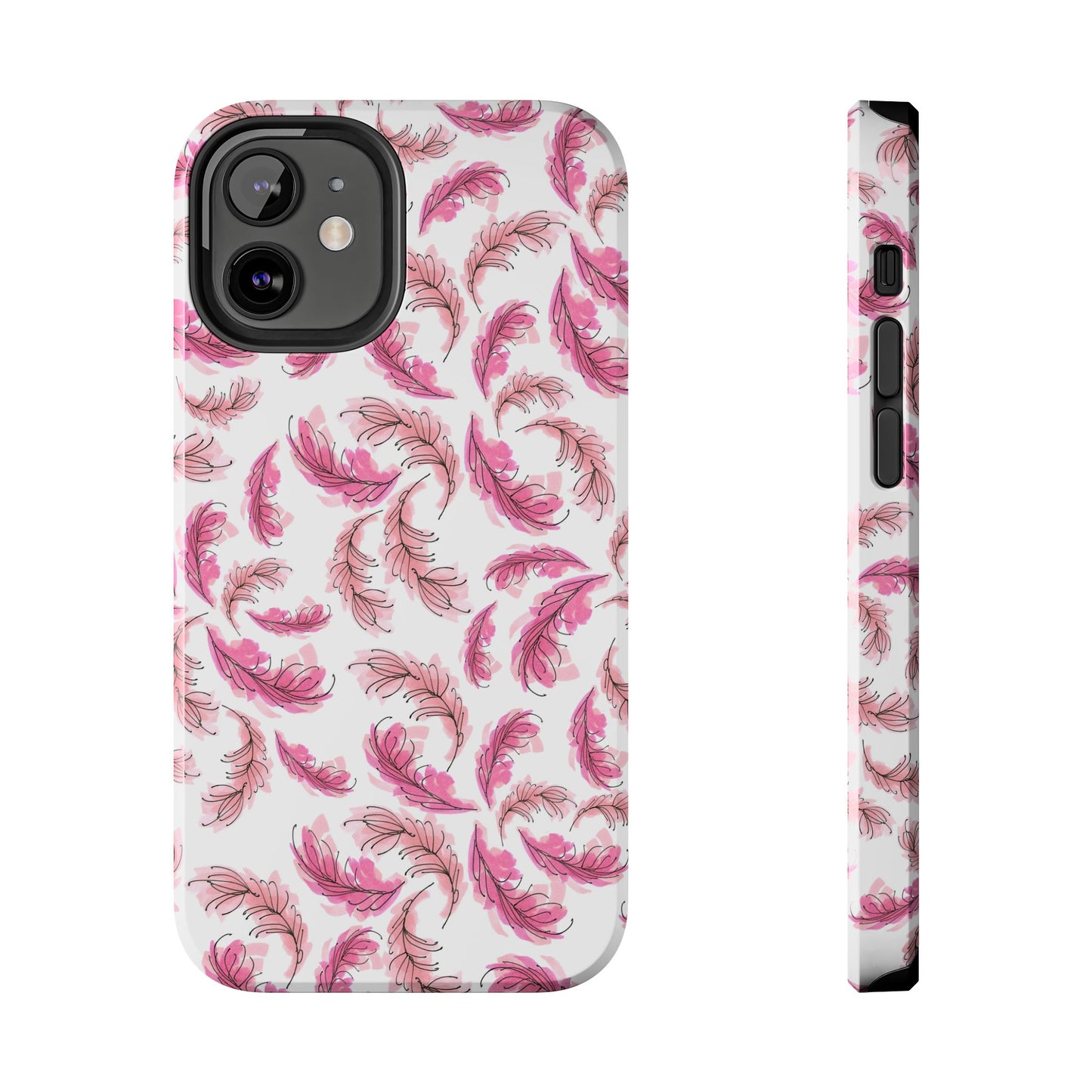 Flam Feathers White Phone Case