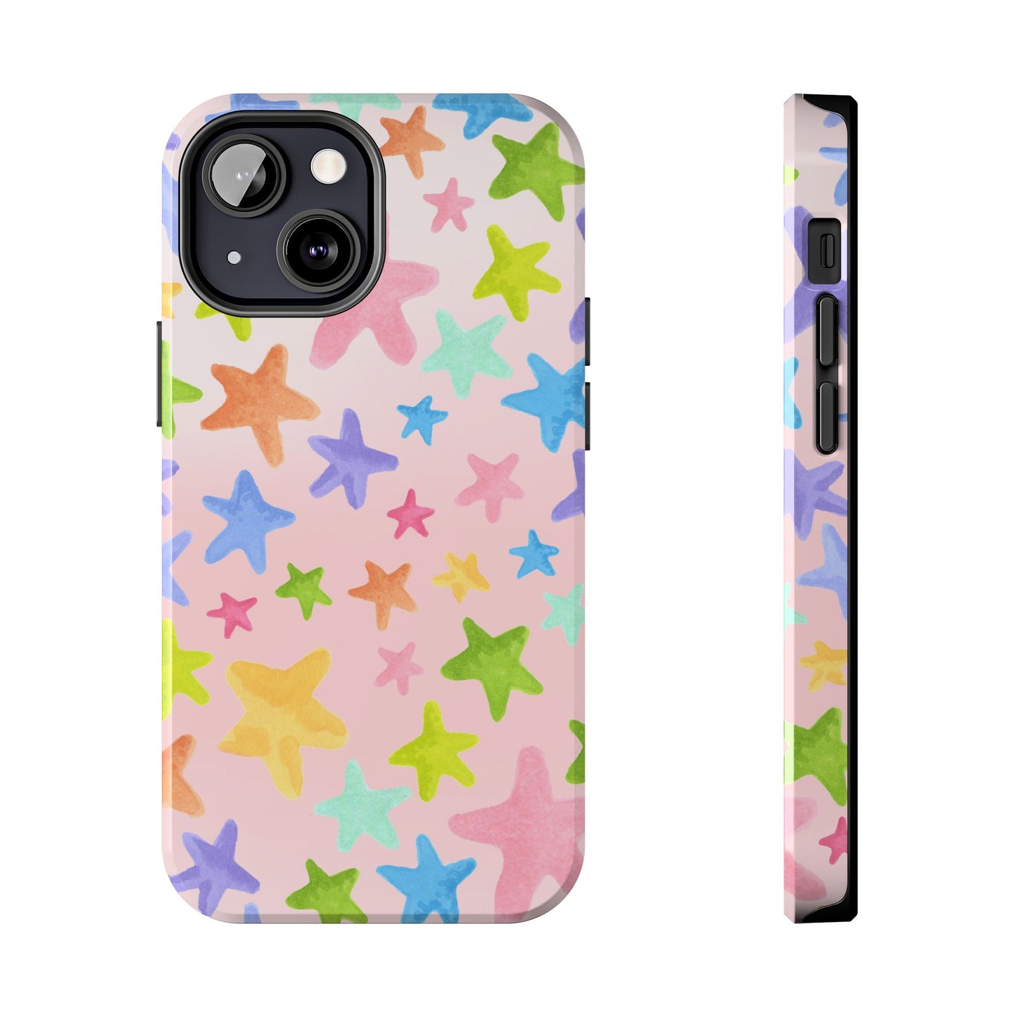 Happy Stars Pink Phone Case