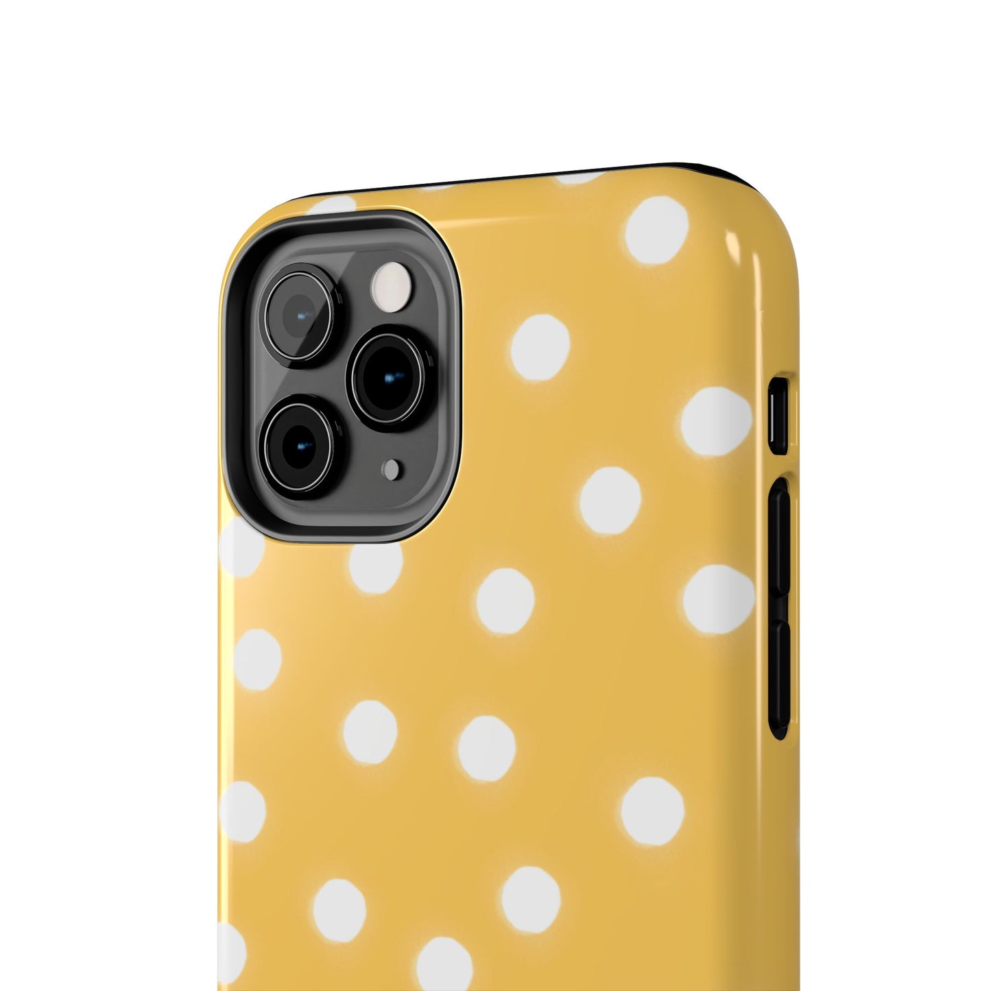 Jumbo Dots Yellow / White Phone Case