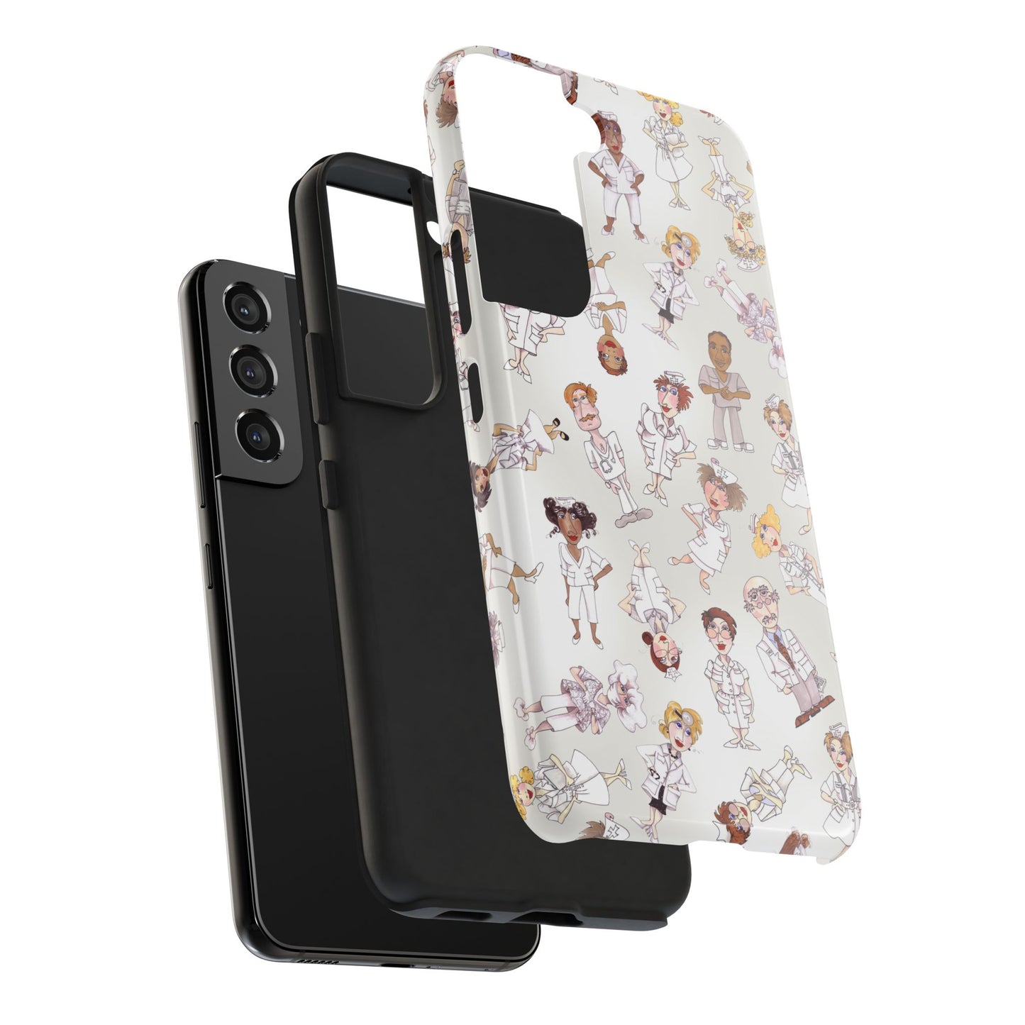 Tossed Nurses Gray Phone Case