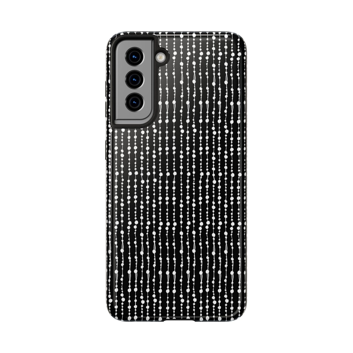 Beaded Curtain Black / White Phone Case