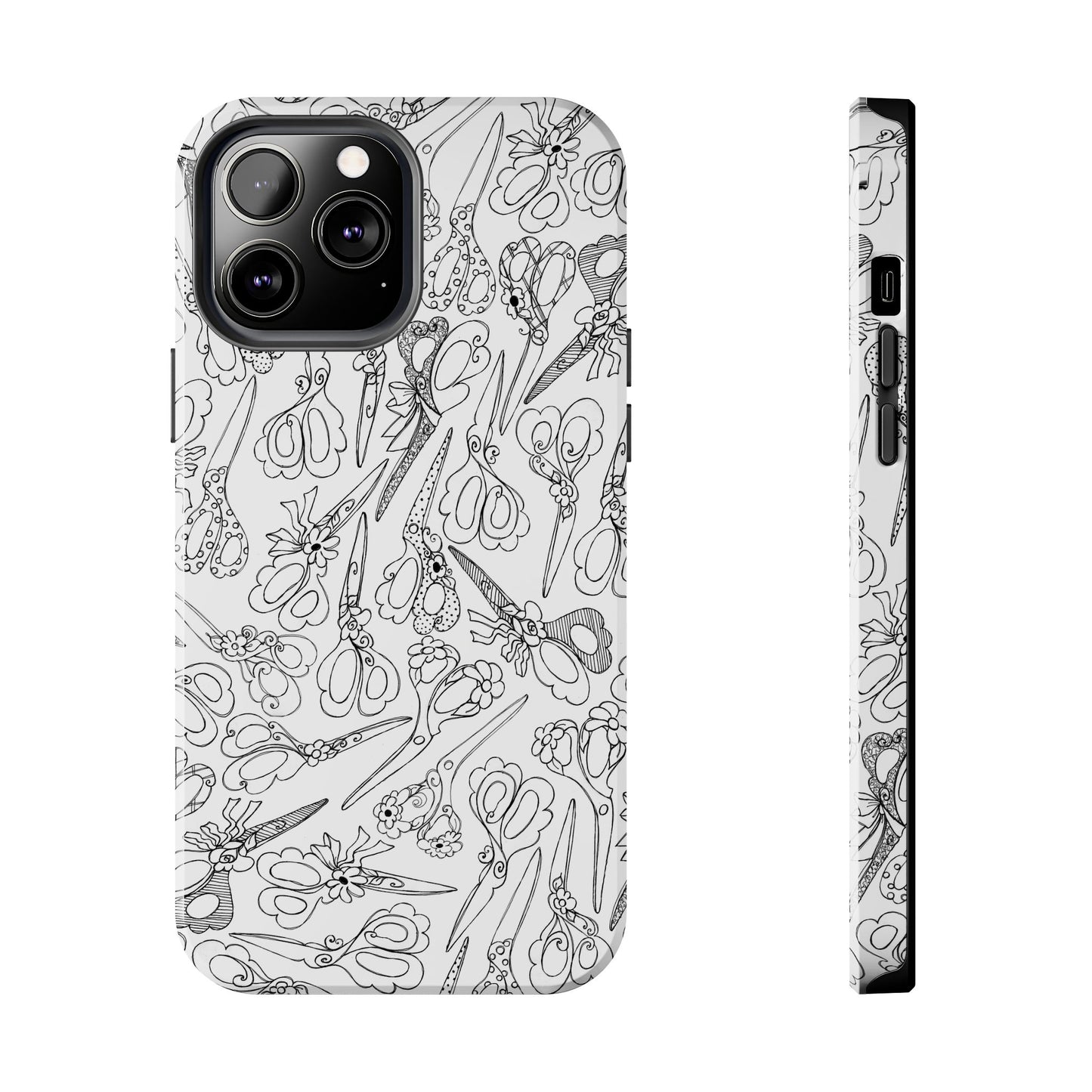Scissor Blizzard White Phone Case