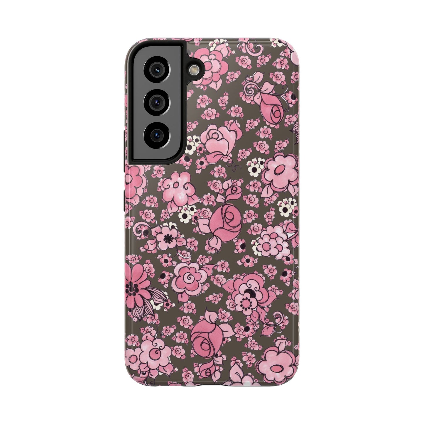 Profuse Posies Mocha Phone Case