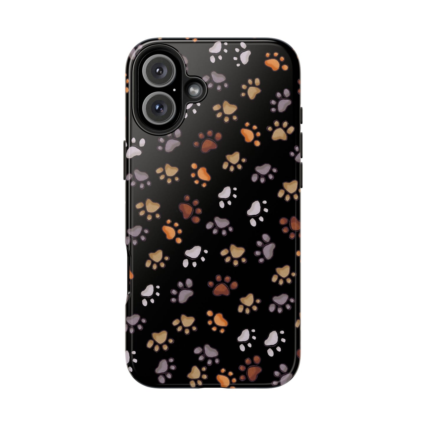 Puppy Paws Black Phone Case