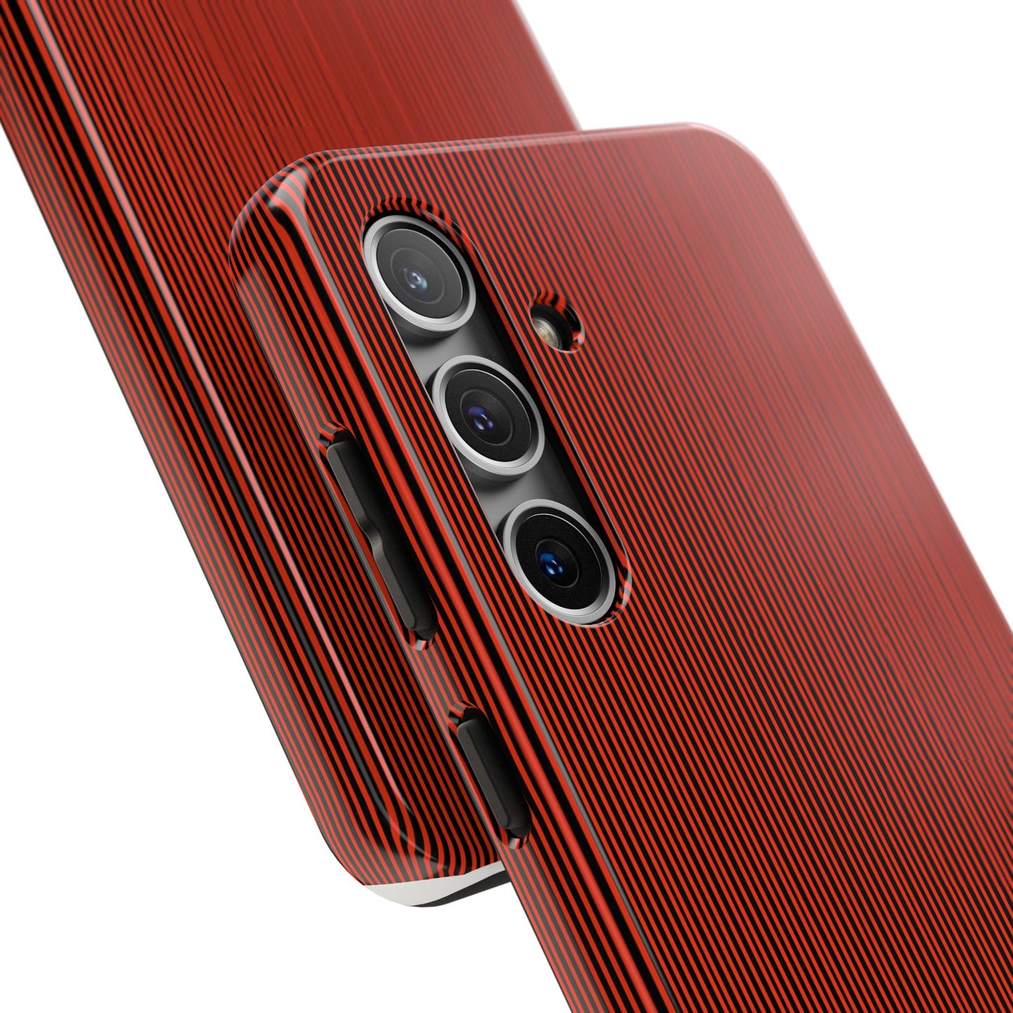 Pin Stripe Red / Black Phone Case