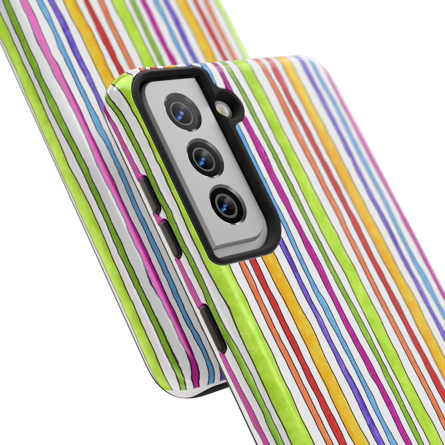 Stripe Fancy White Phone Case