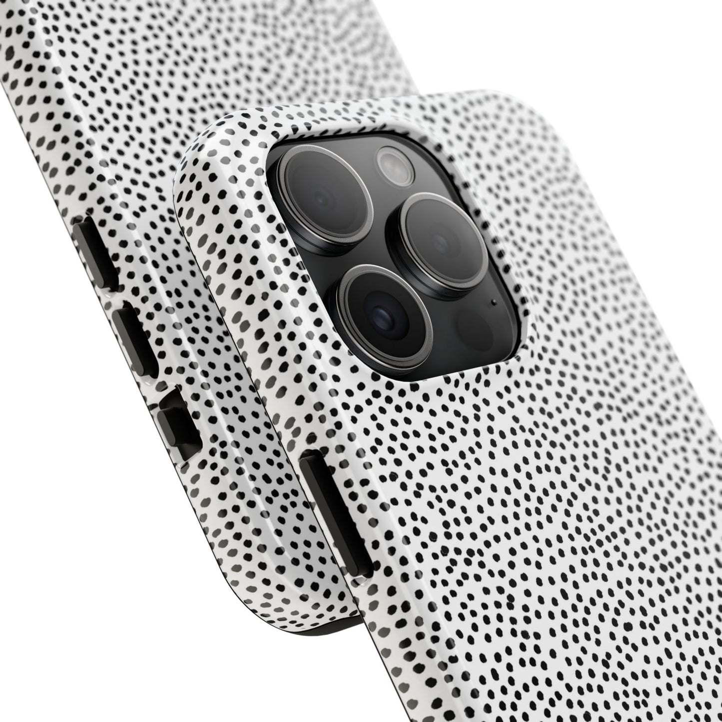 Baby Dots White / Black Phone Case
