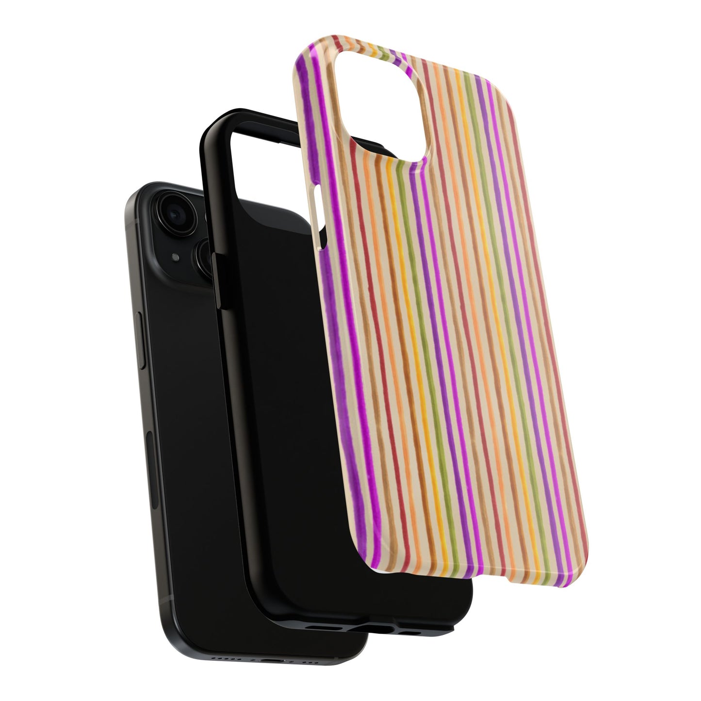 Spice Stripe Muslin Phone Case