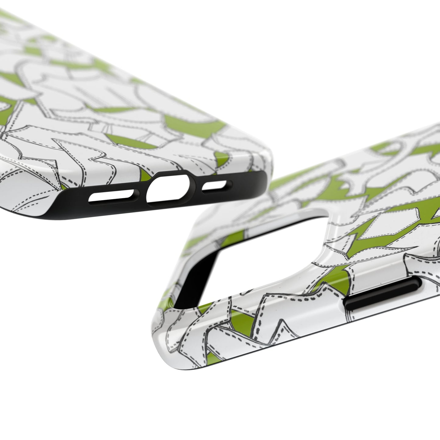 Pattern Pieces Chartreuse Phone Case