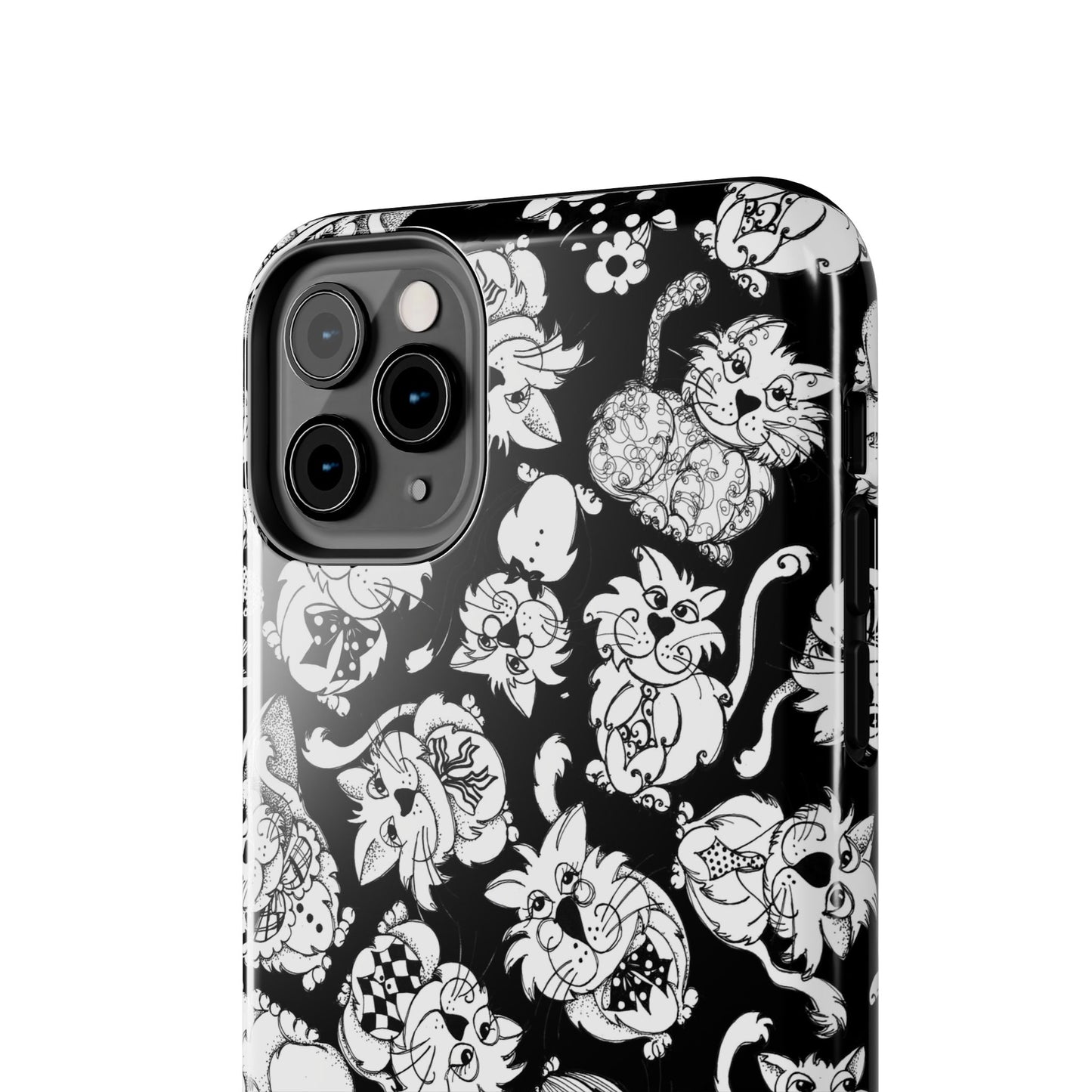 So Kitties Tossed Black Phone Case