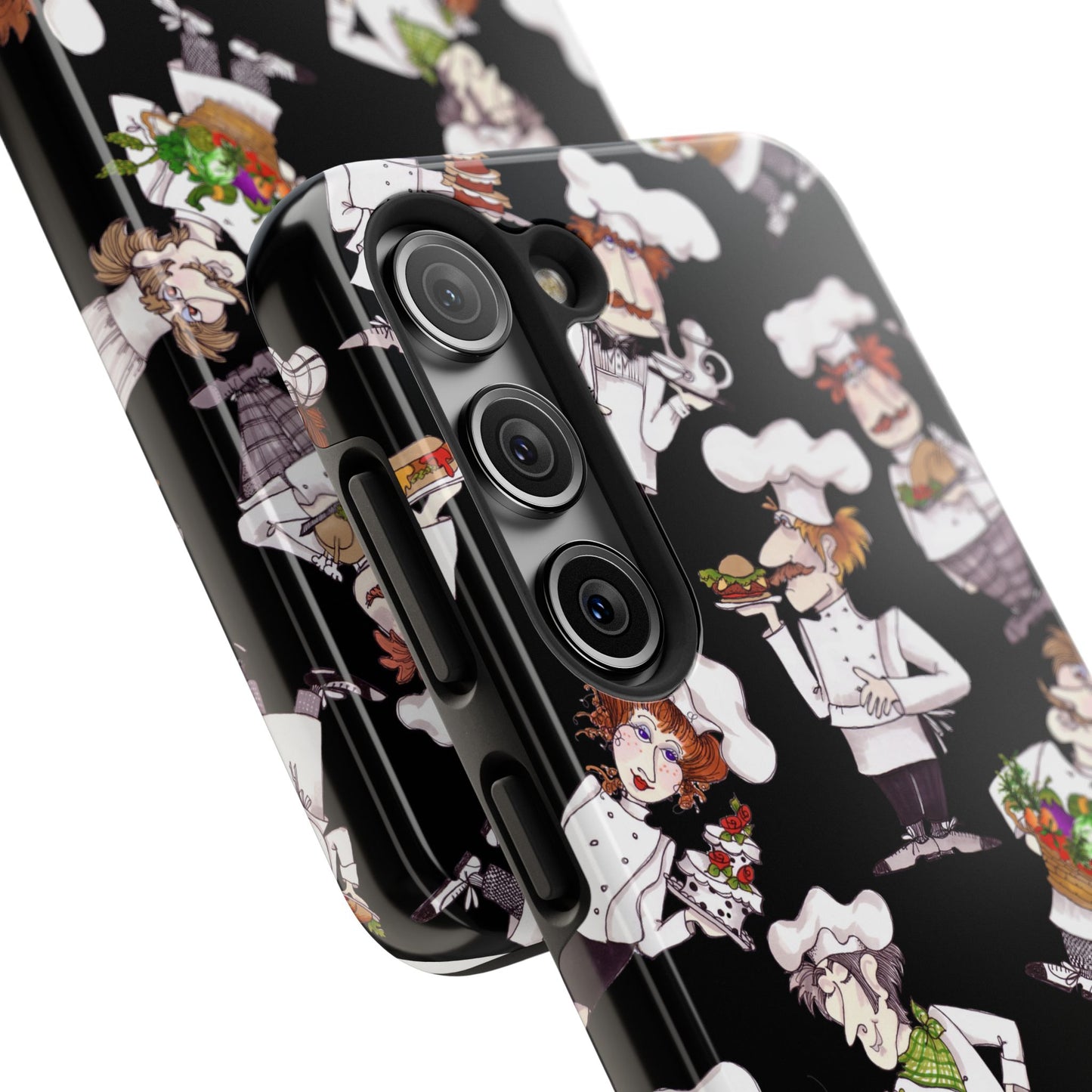 Tossed Chefs Black Phone Case