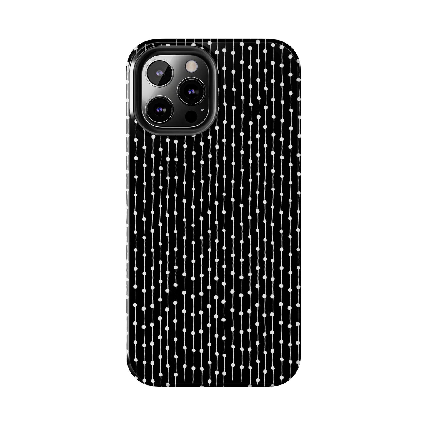 Pin Stripe Black / White Phone Case