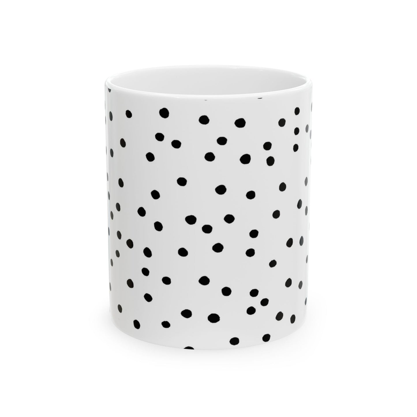 Dinky Dots White / Black Cup