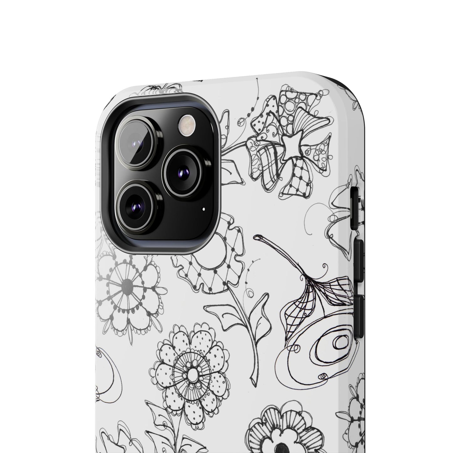 Paper Posies White Phone Case