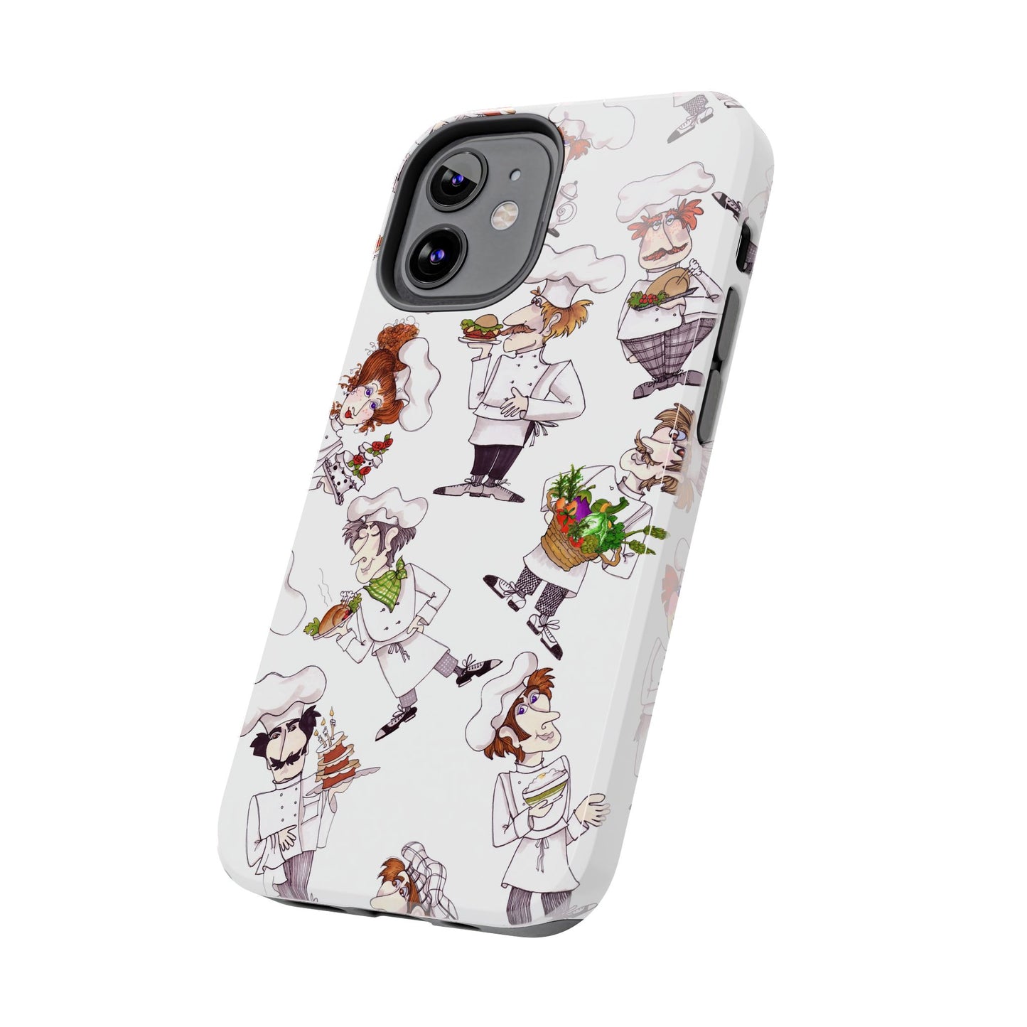Tossed Chefs White Phone Case