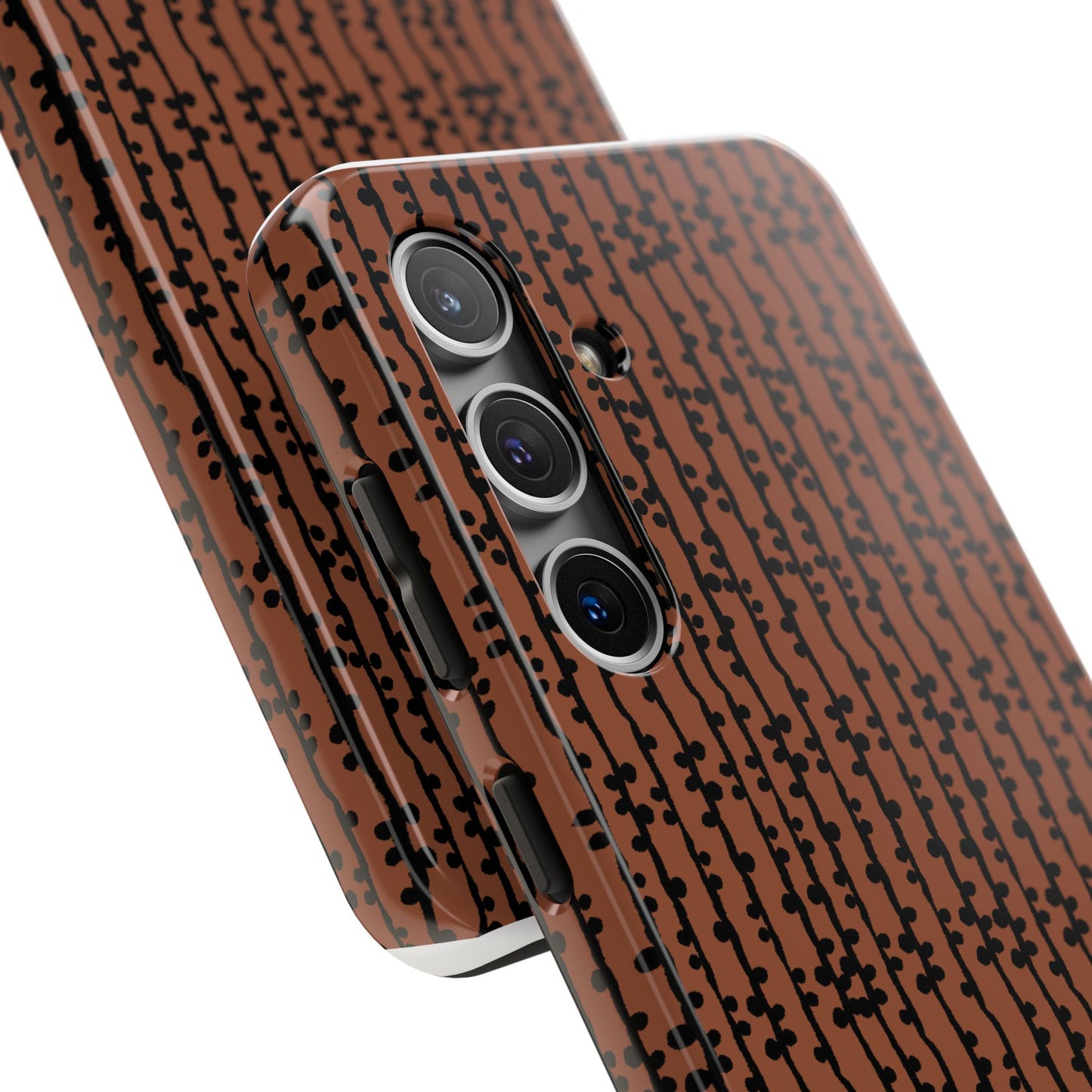 Loopy Stripe Brown Phone Case