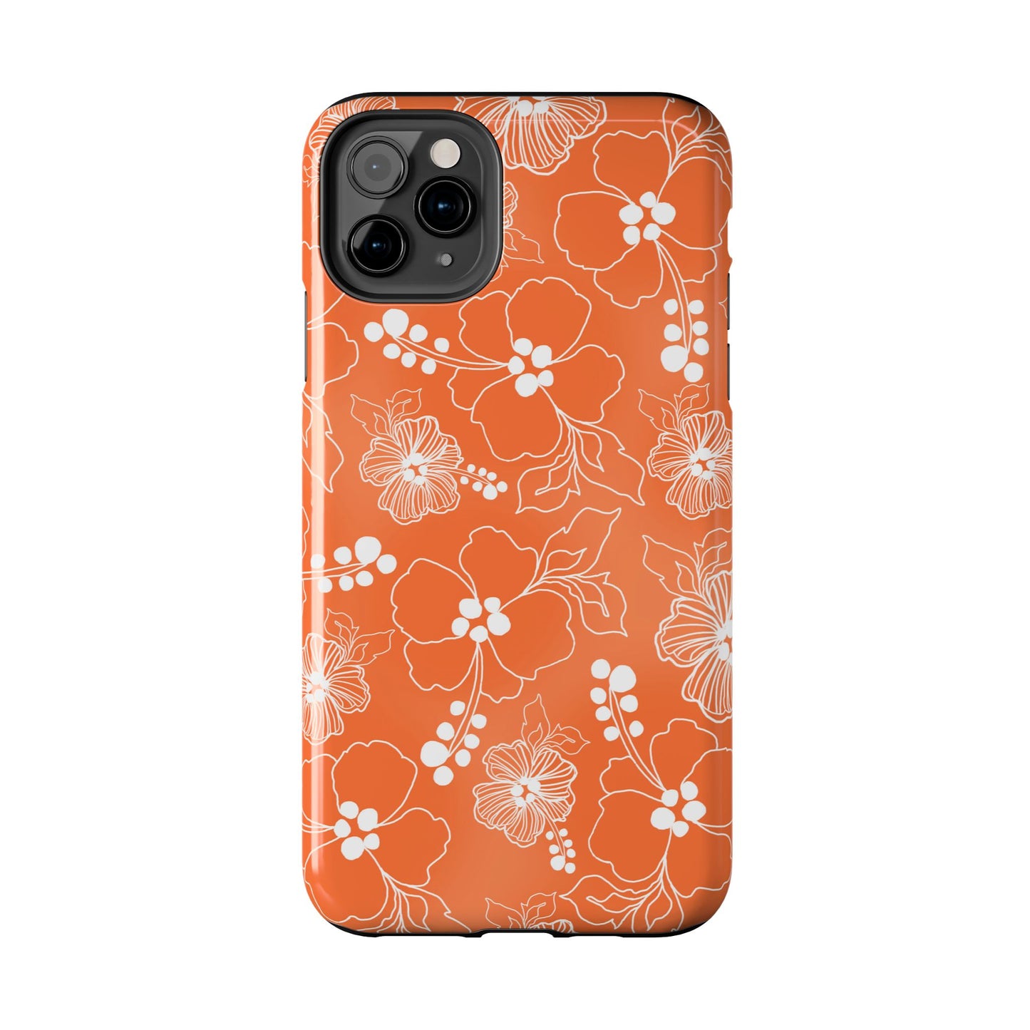 Lacey Hibiscus Coral Phone Case
