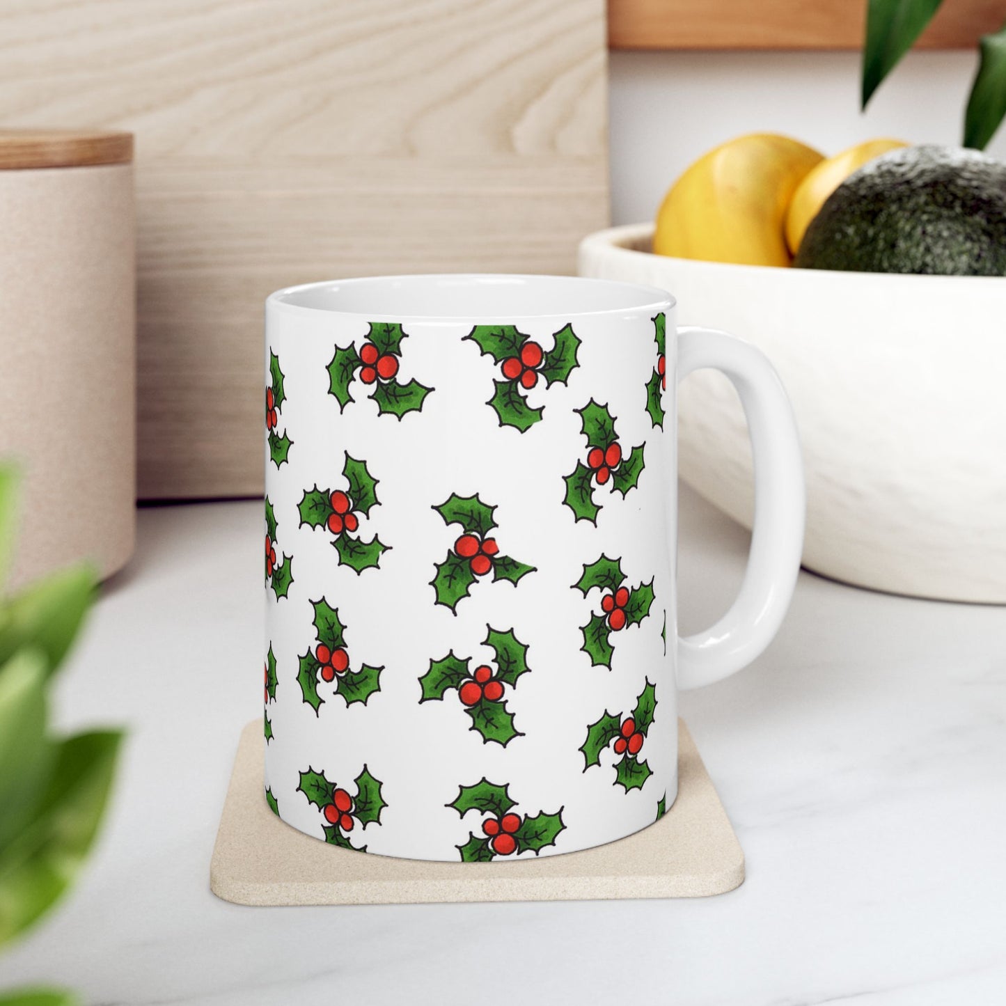 Holly Dance White Cup