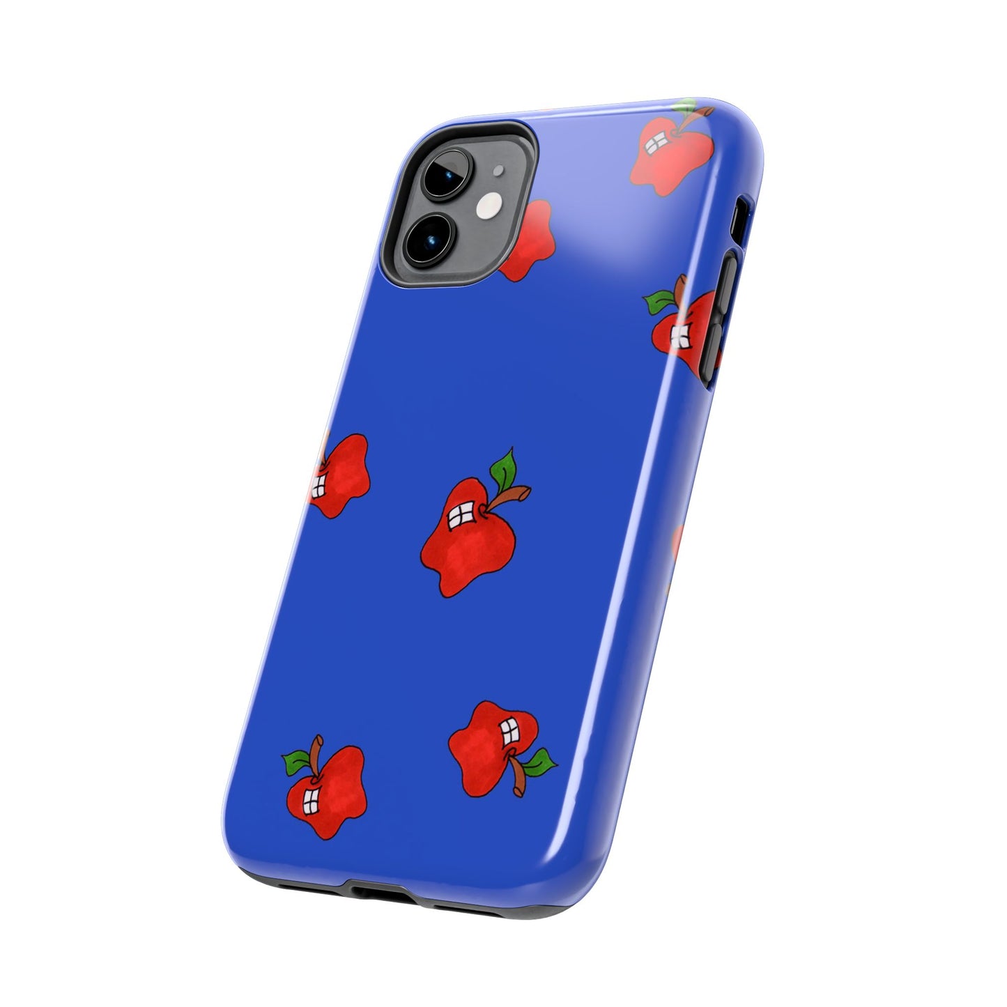 Flying Apples Blue Phone Case