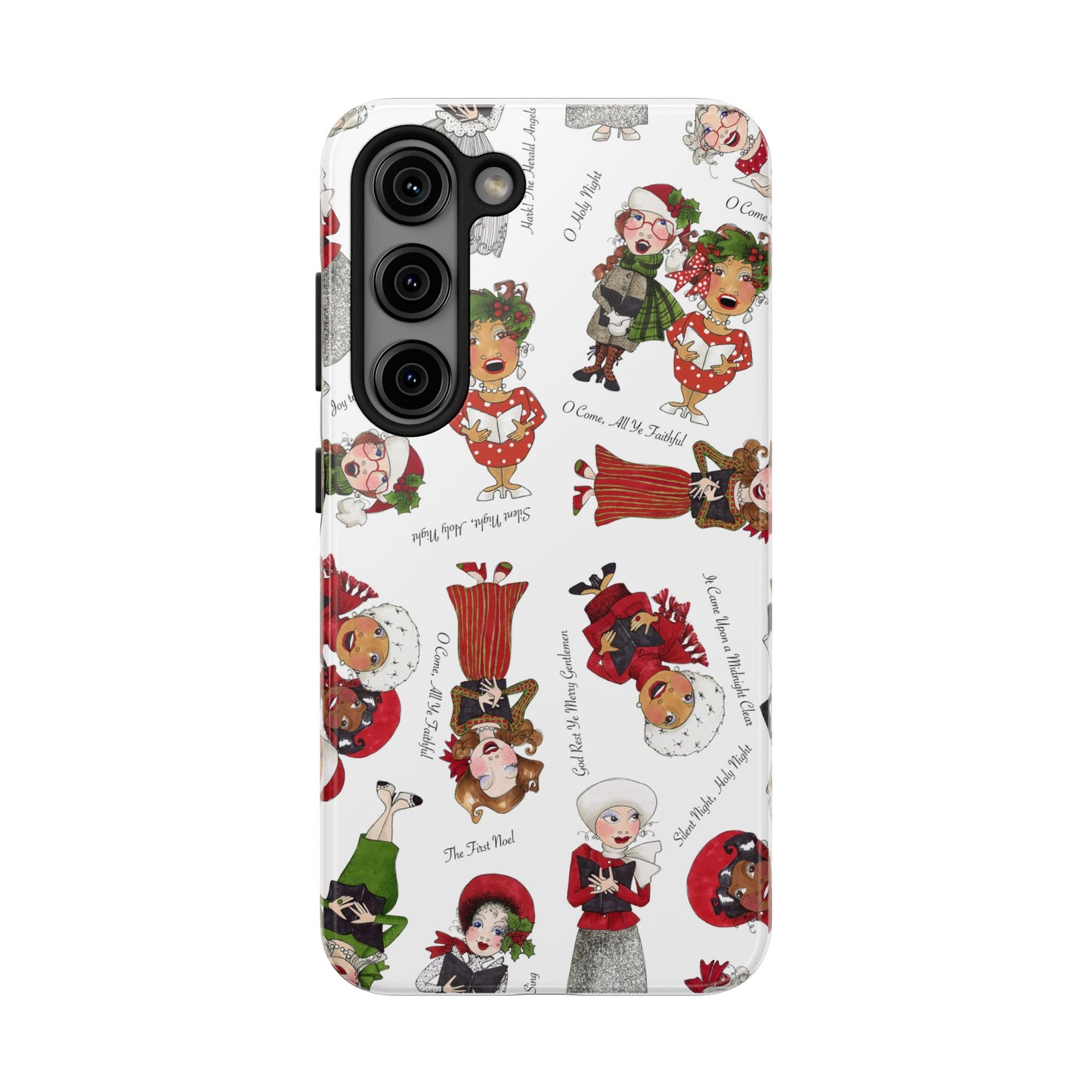 Tossed Carolers Phone Case
