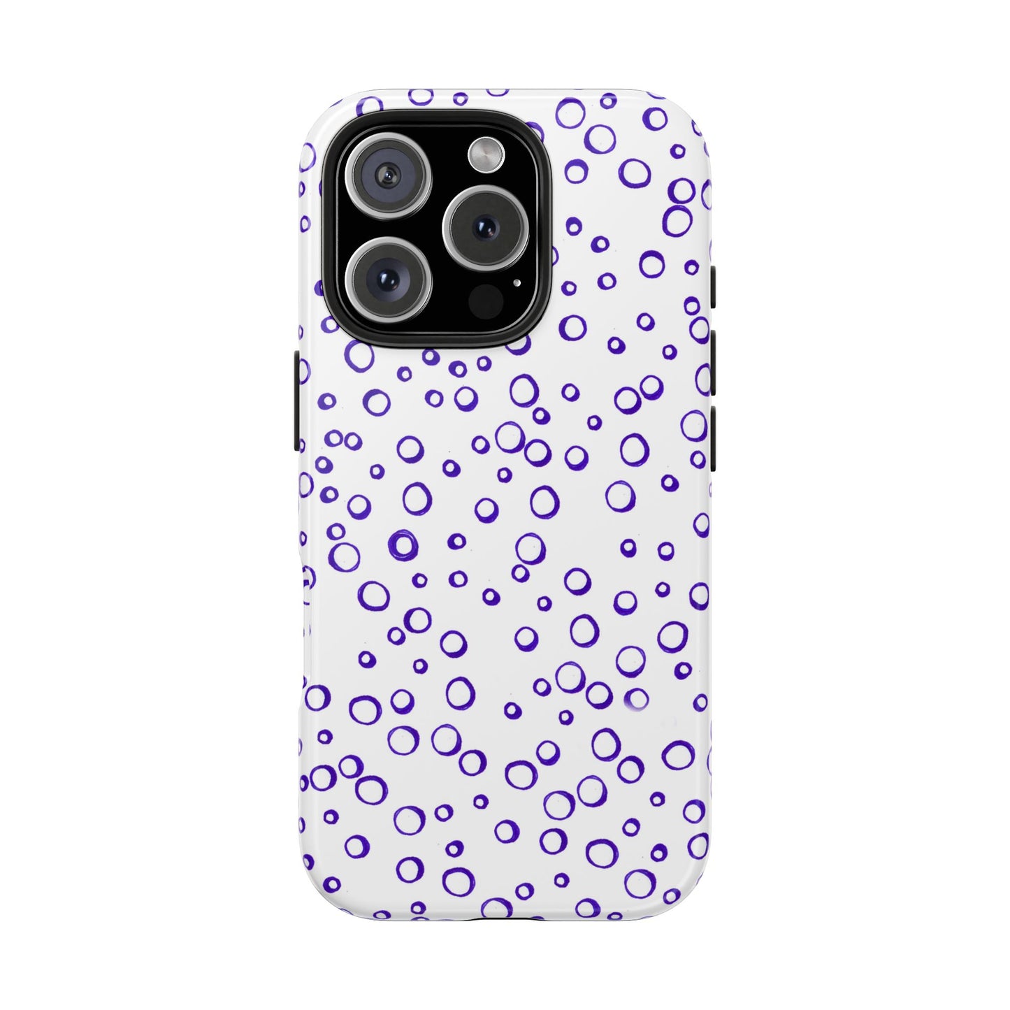 Blue See Through Dots Phone Case