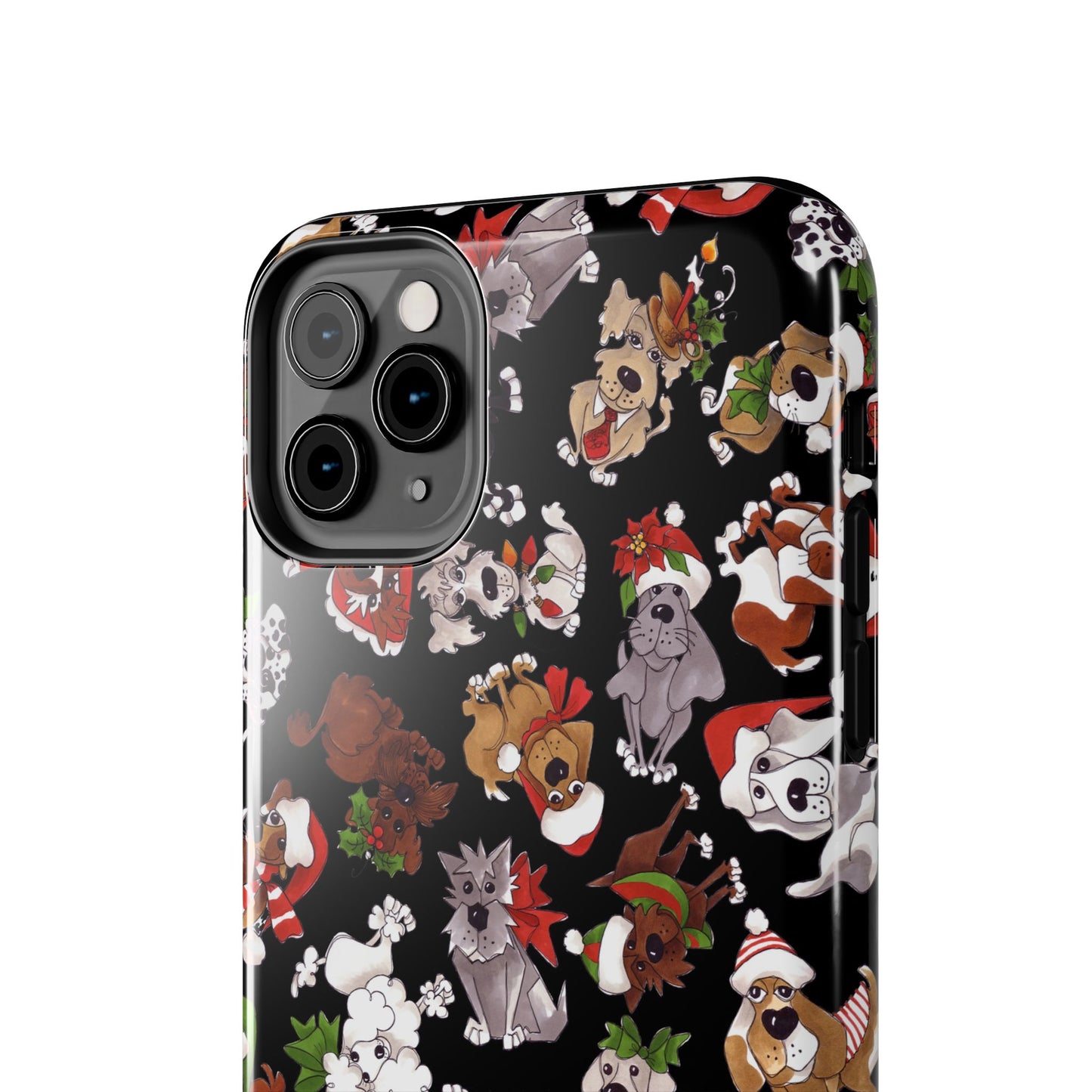 Doggie Toss Black Phone Case