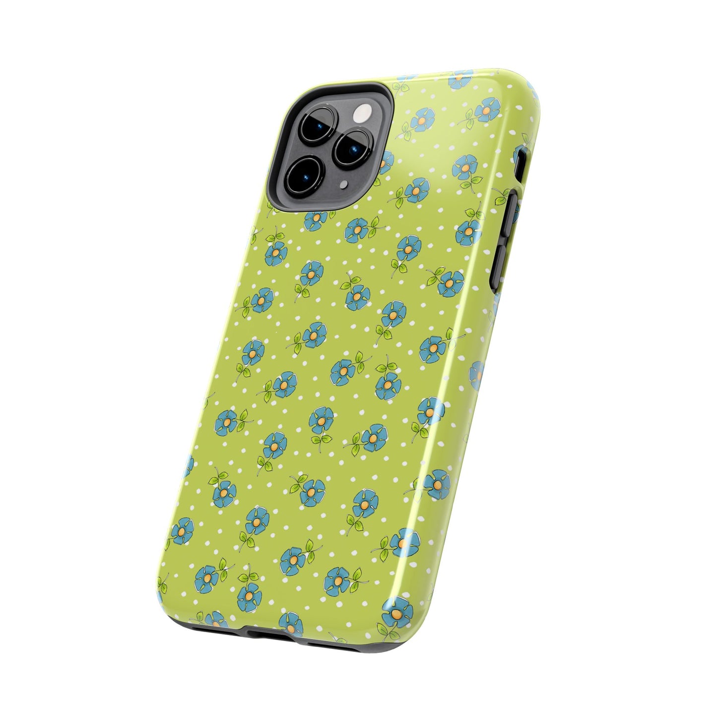 Daisy Dots Green Phone Case
