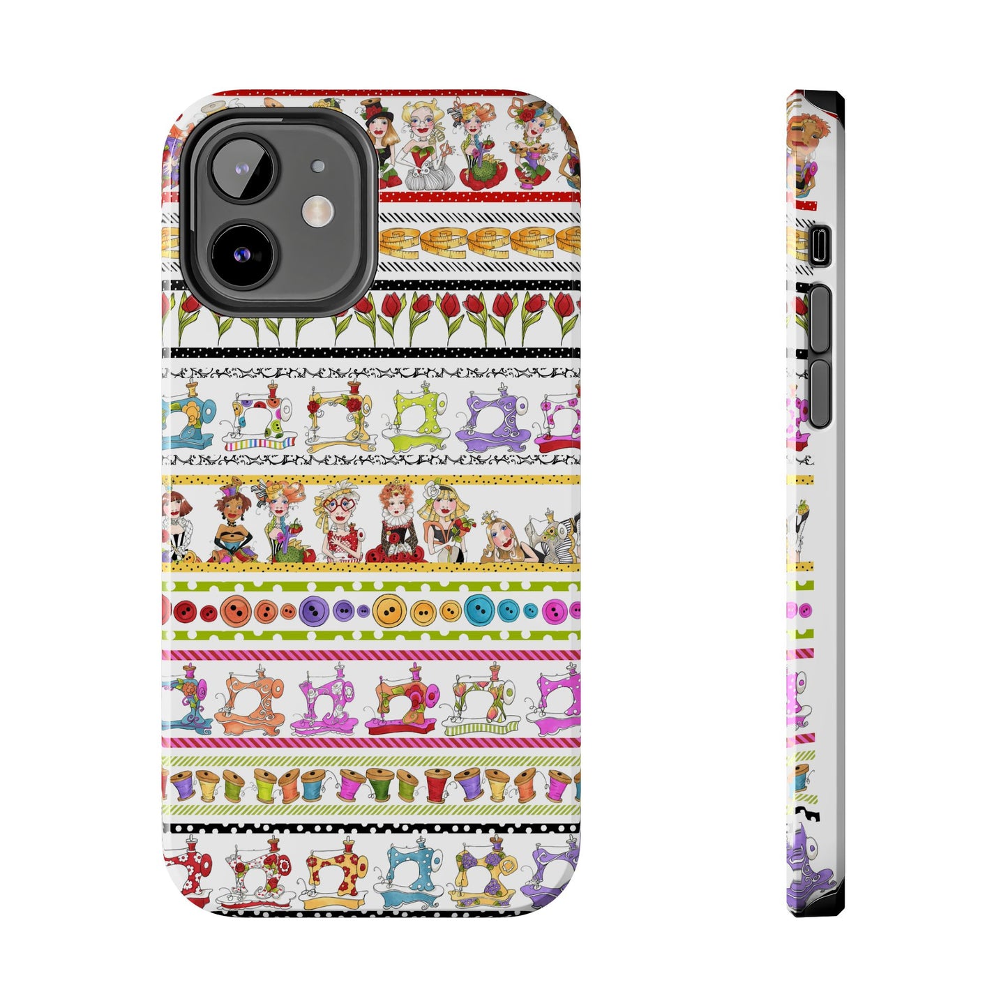 Curious Border White Phone Case