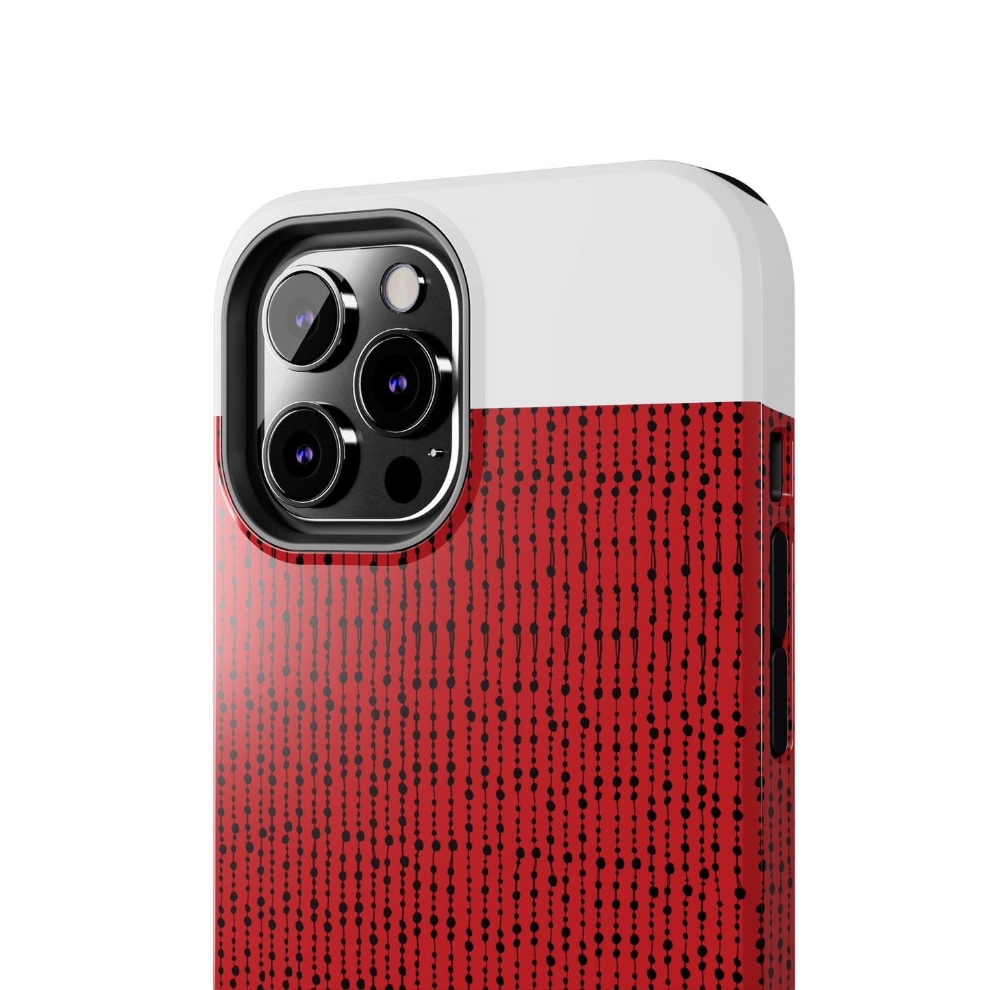 Beaded Curtain Red / Black Phone Case